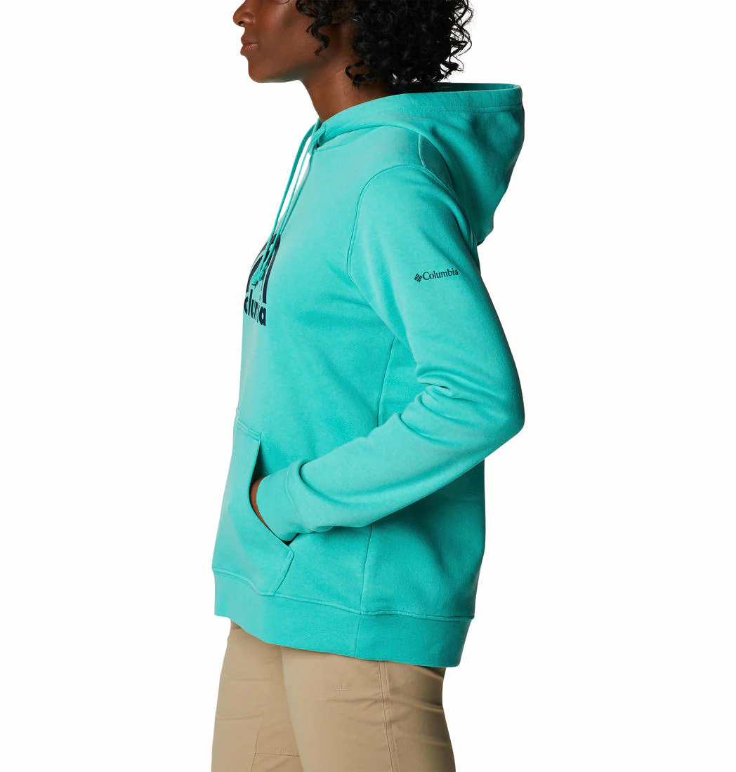 Columbia Women Green Columbia Trek Graphic Hoodie - Image 4