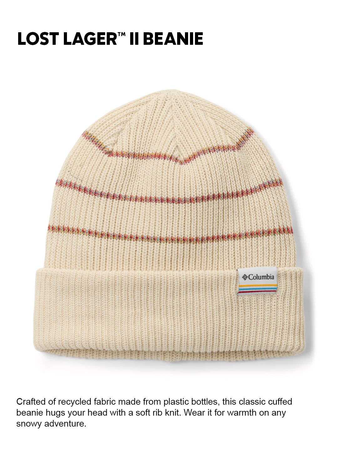 Columbia Unisex Beige  Lost Lager II Beanie - Image 2