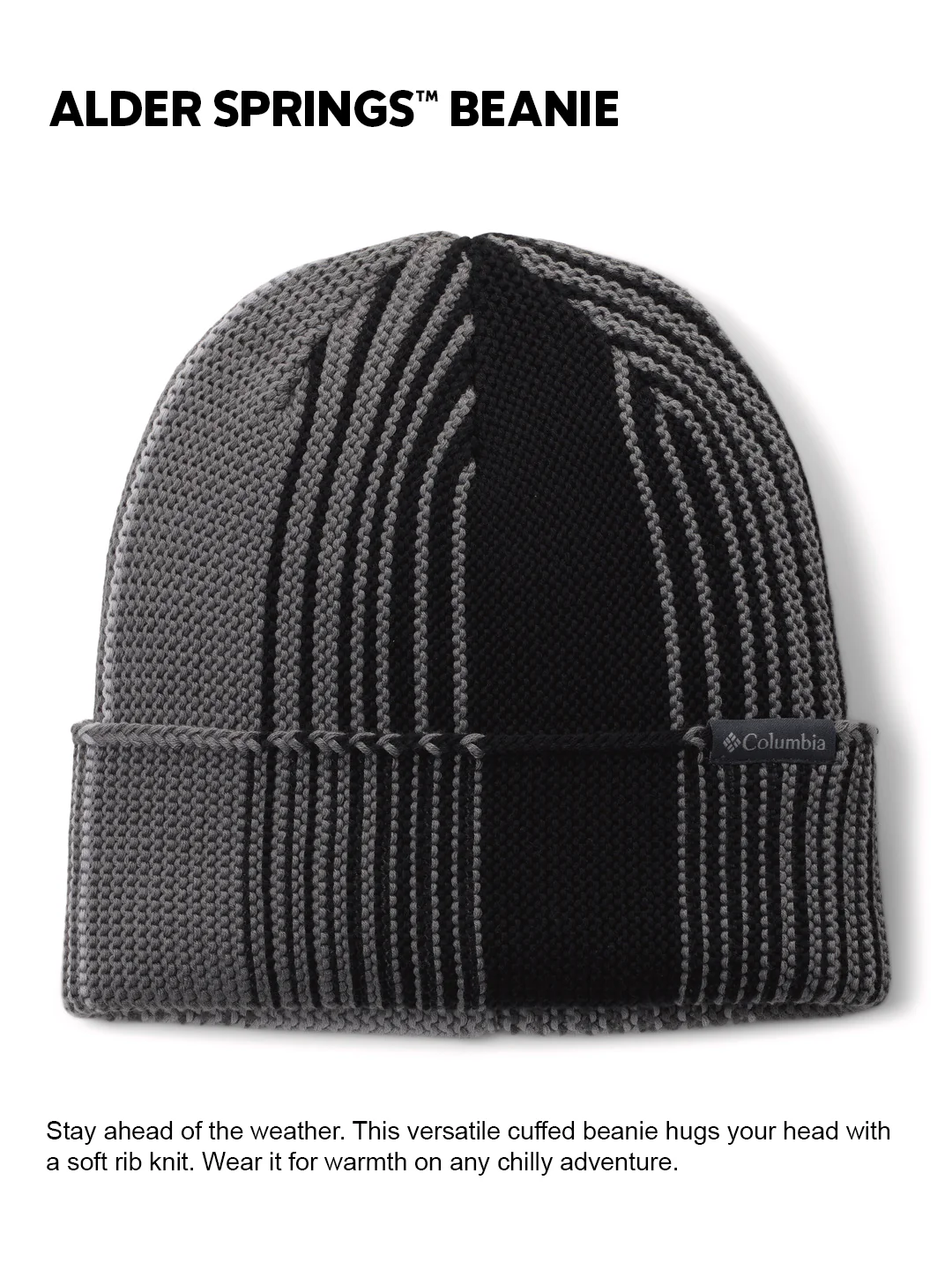 Columbia Unisex Black  Alder Springs Beanie - Image 2