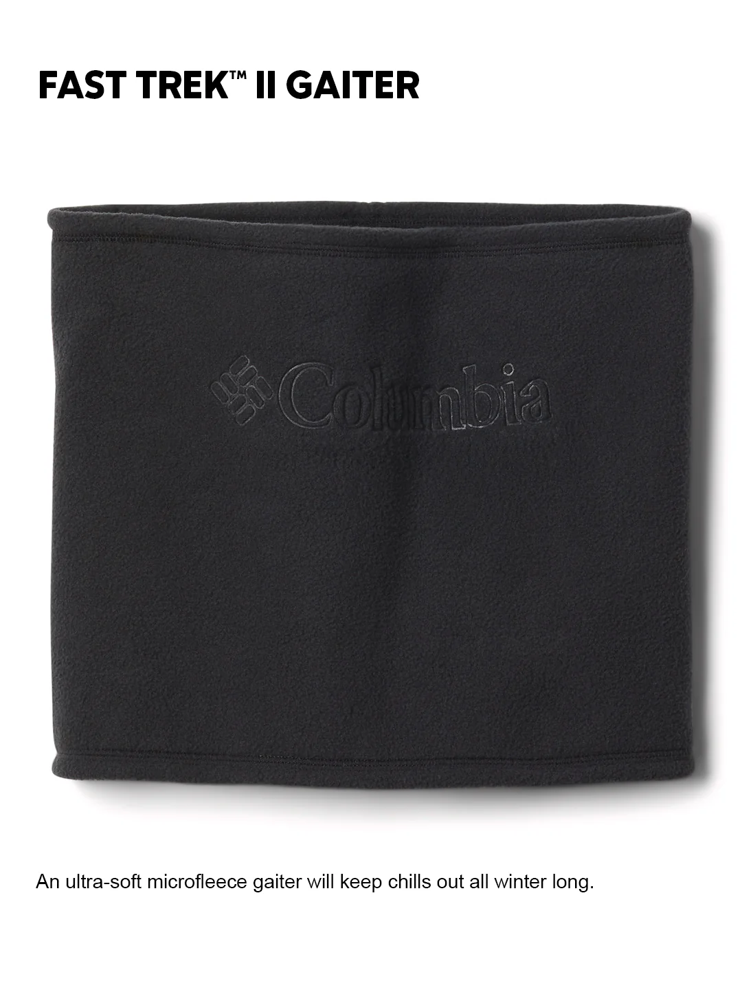 Columbia Unisex Black Fast Trek II Neck Gaiter - Image 2
