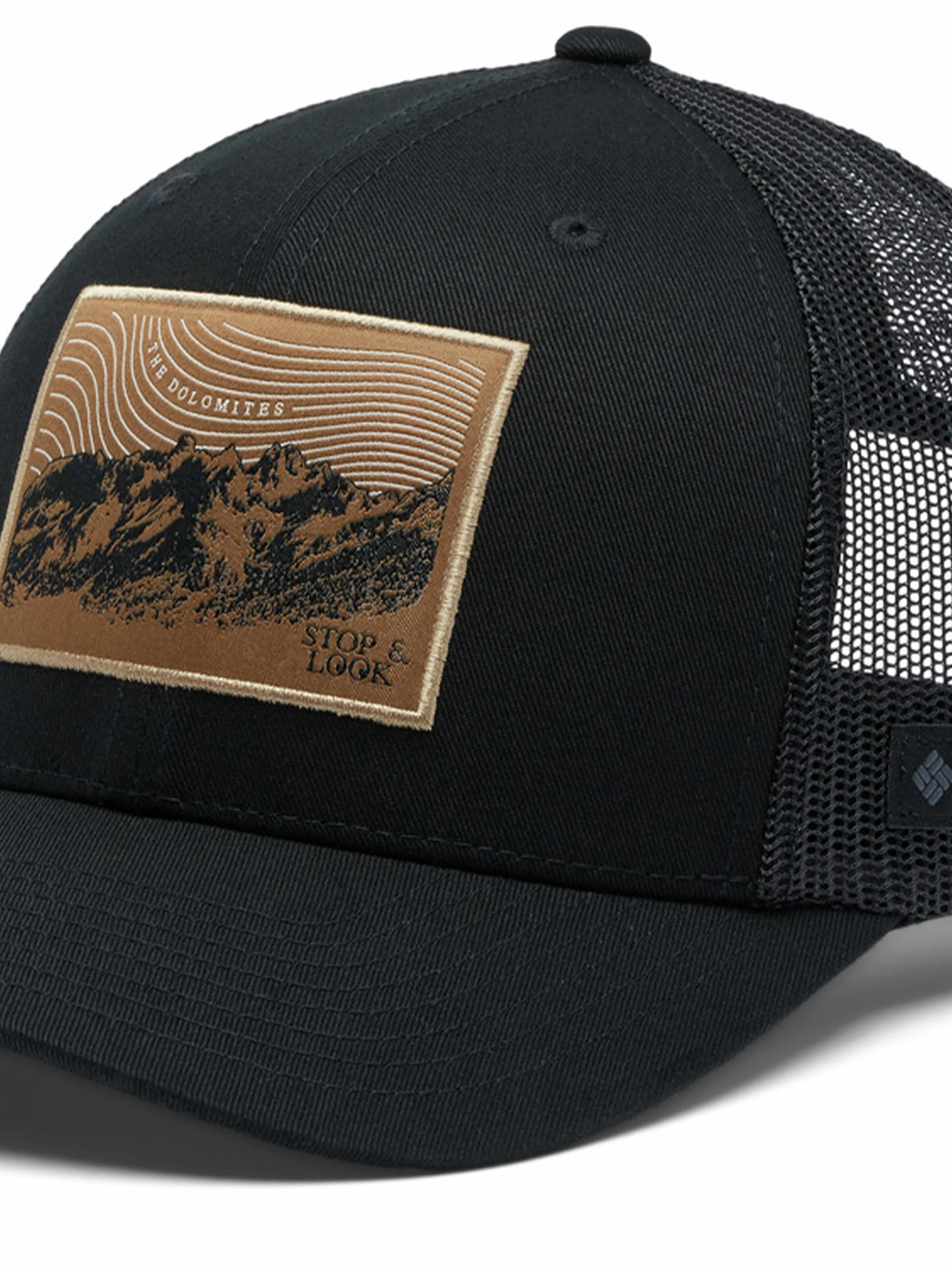 Columbia Unisex Black Columbia Mesh Snap Back - High - Image 3