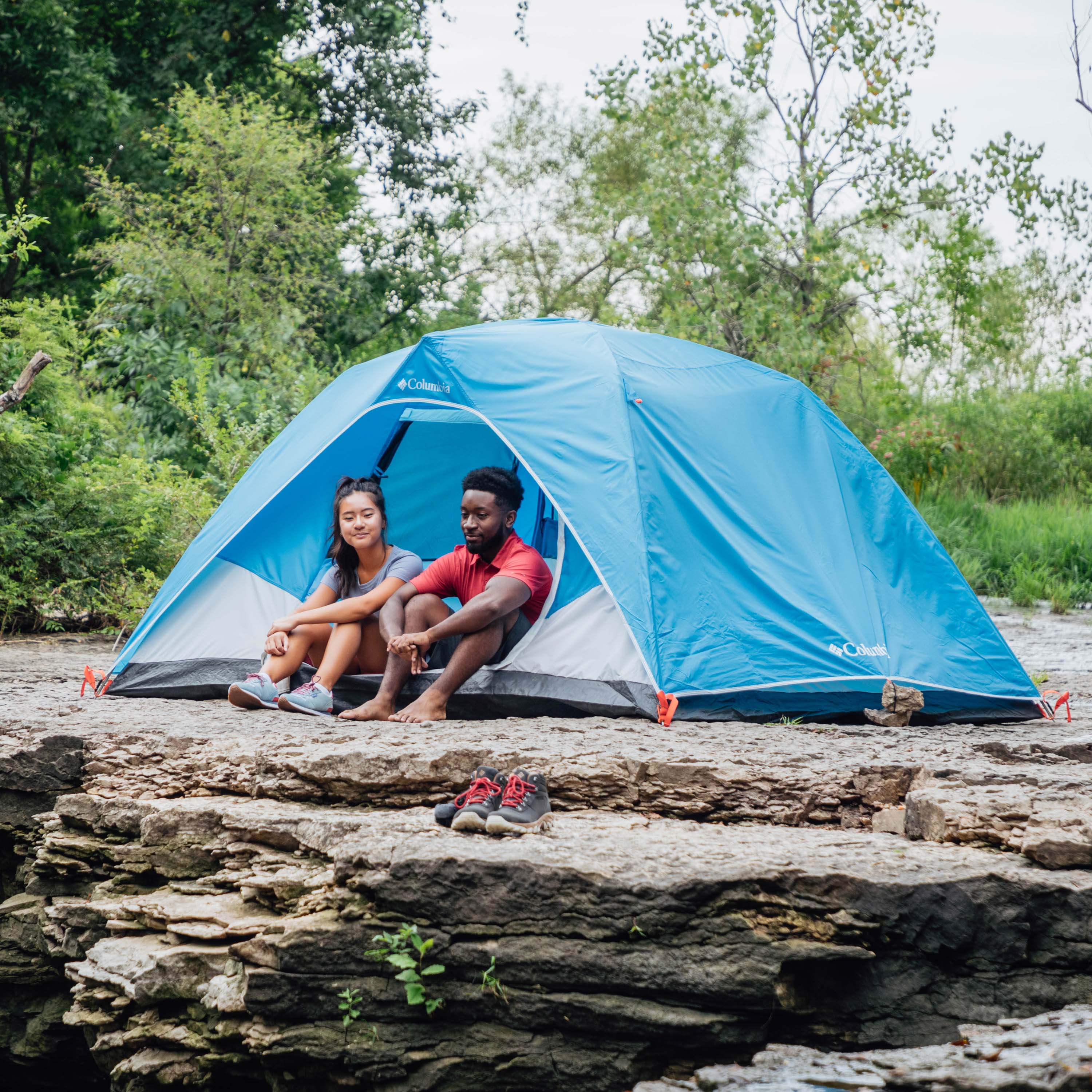 Columbia Unisex Blue Columbia 4P FRP Dome Tent - Image 14