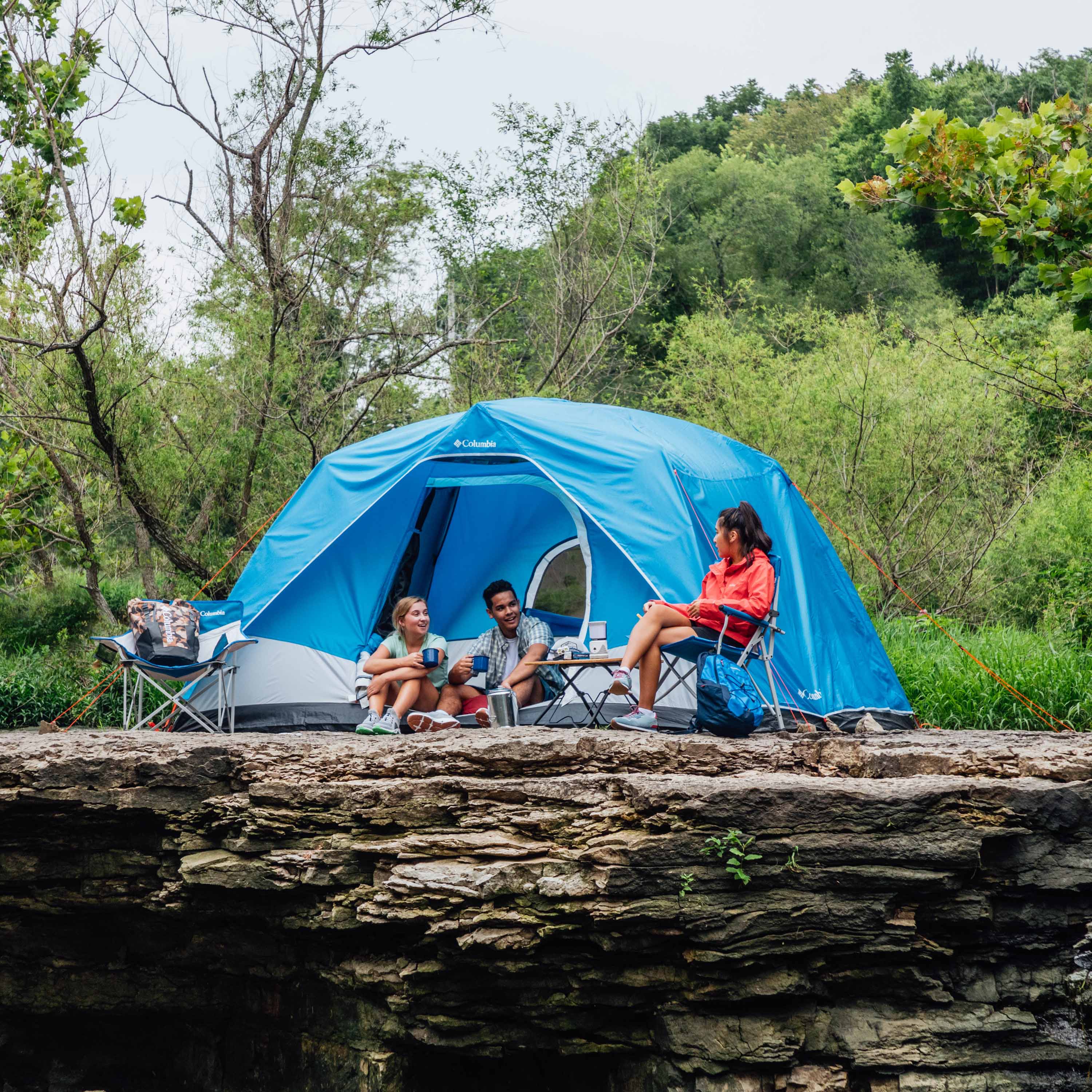 Columbia Unisex Blue Columbia 6P FRP Dome Tent - Image 6