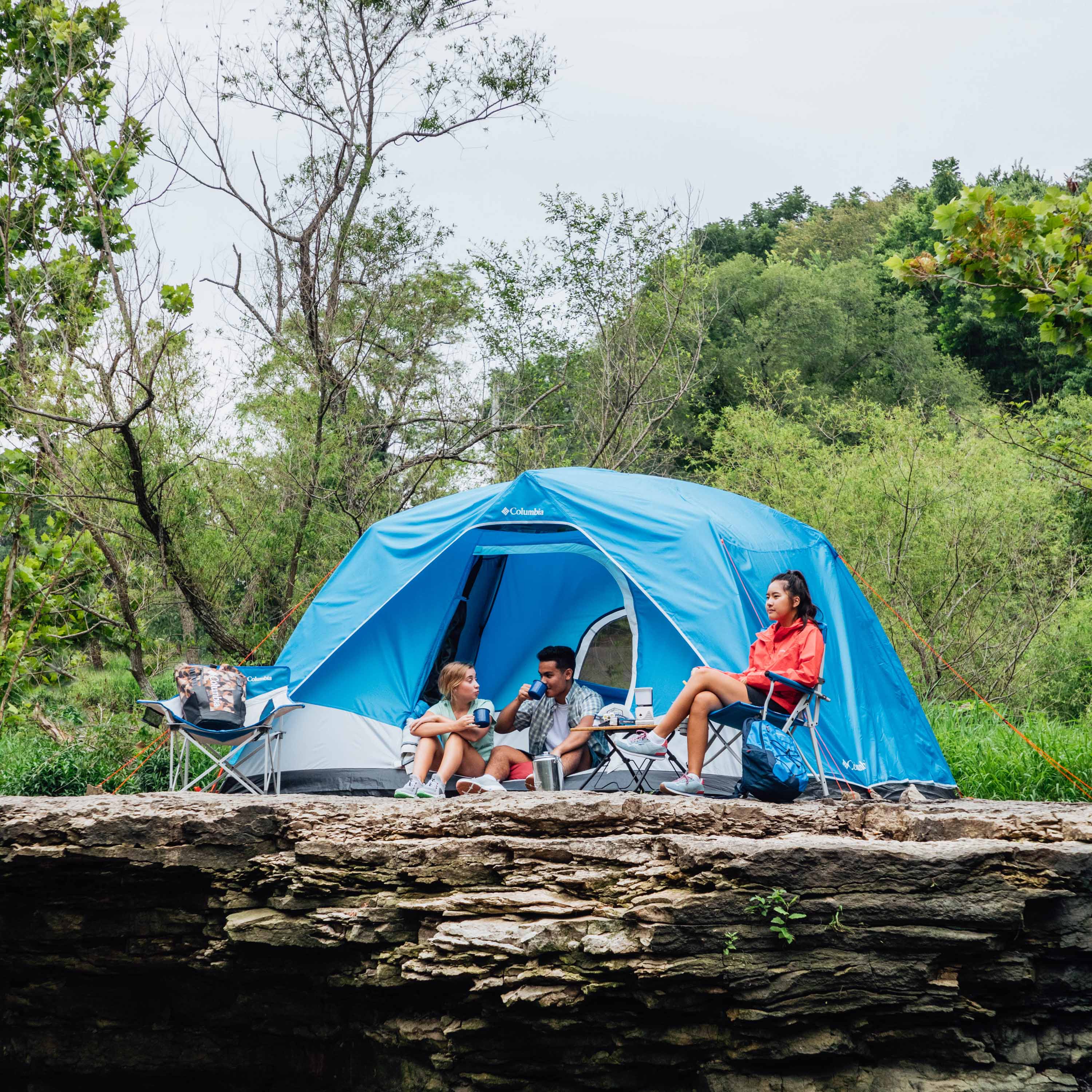 Columbia Unisex Blue Columbia 6P FRP Dome Tent - Image 7