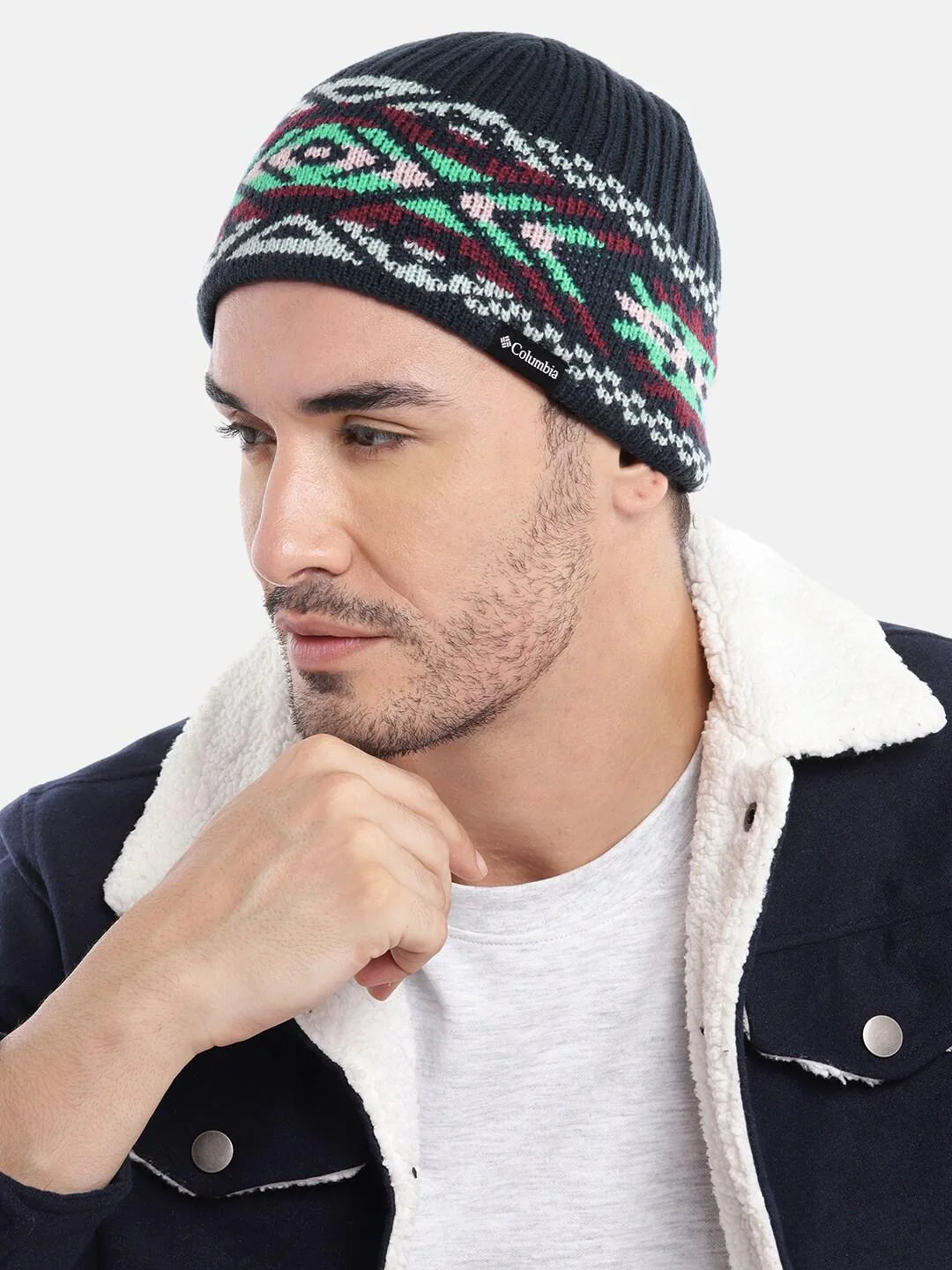 Columbia Unisex Blue Columbia Heat II Beanie - Image 4
