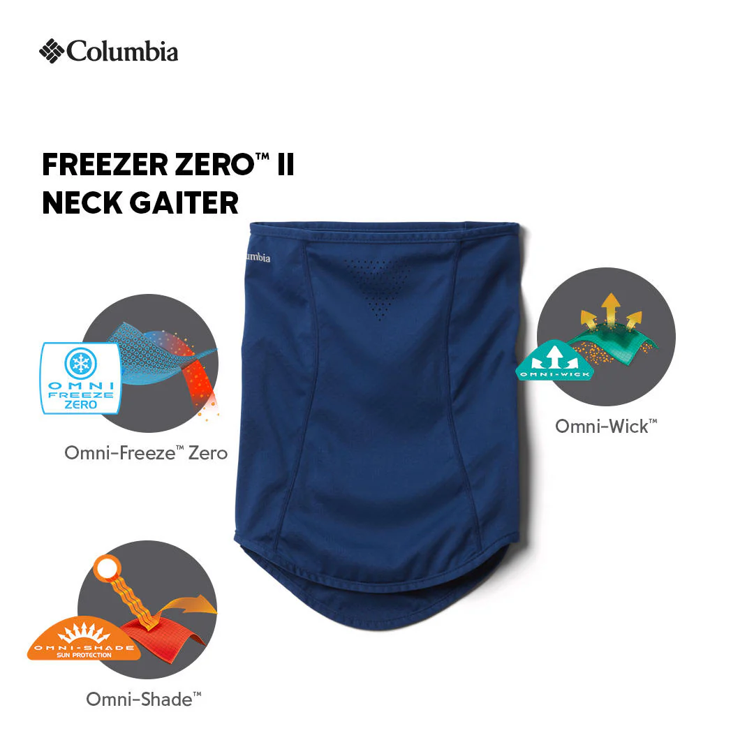 Columbia Unisex Blue Freezer Zero II Neck Gaiter (Sun Protection) - Image 2