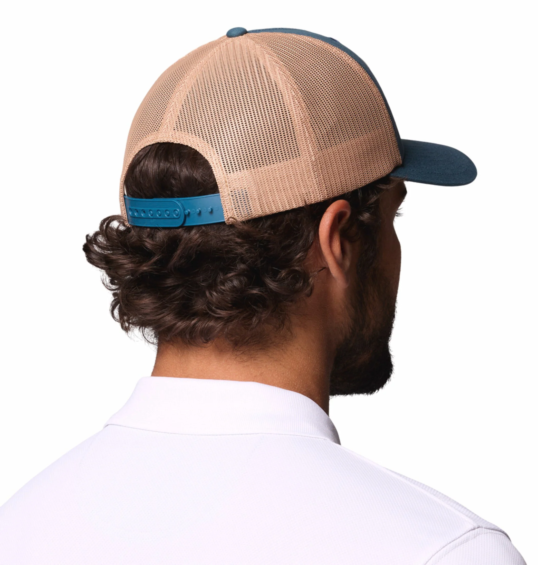 Columbia Unisex Blue Mesh Snap Back Cap - Image 4