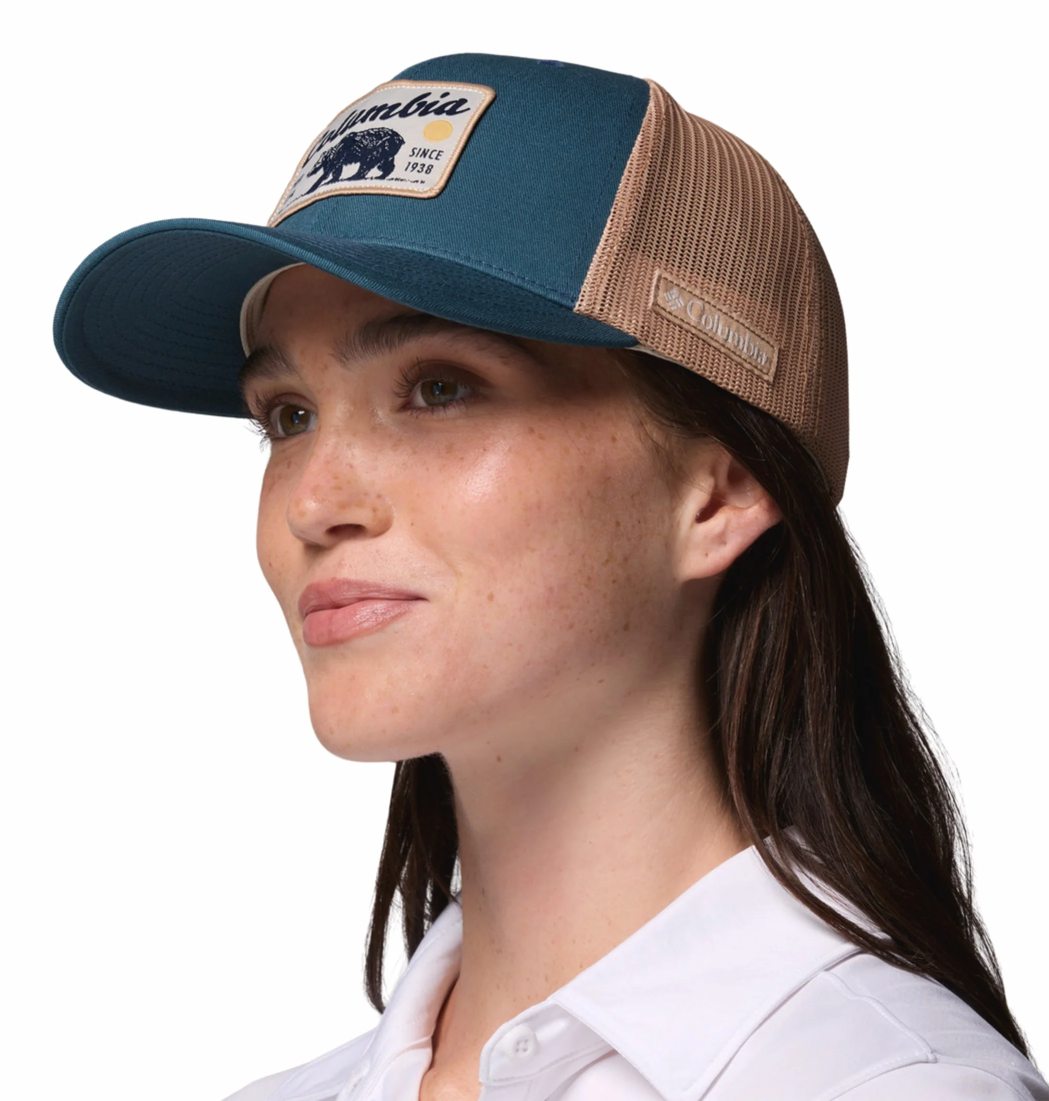 Columbia Unisex Blue Mesh Snap Back Cap - Image 5