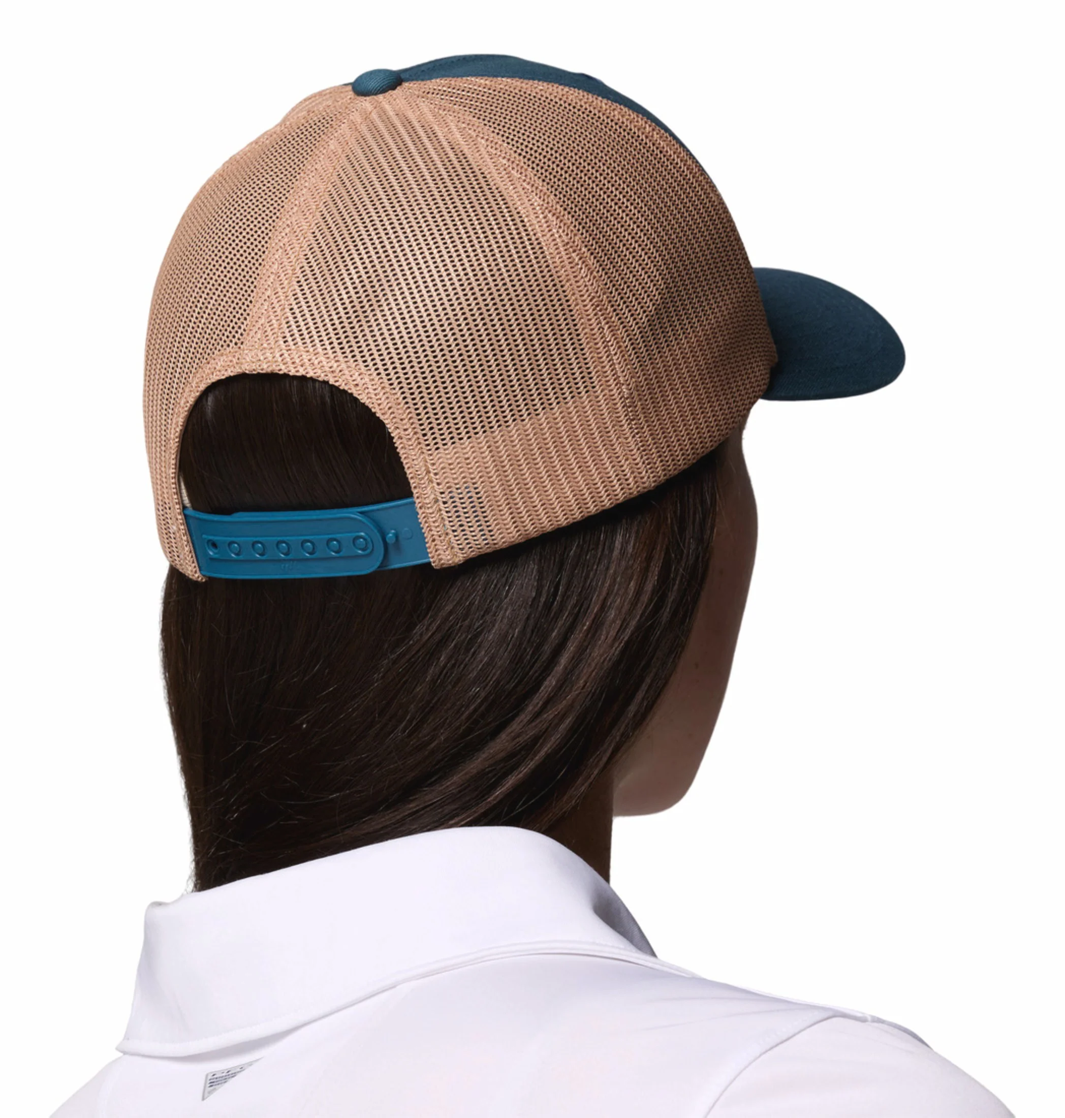Columbia Unisex Blue Mesh Snap Back Cap - Image 6