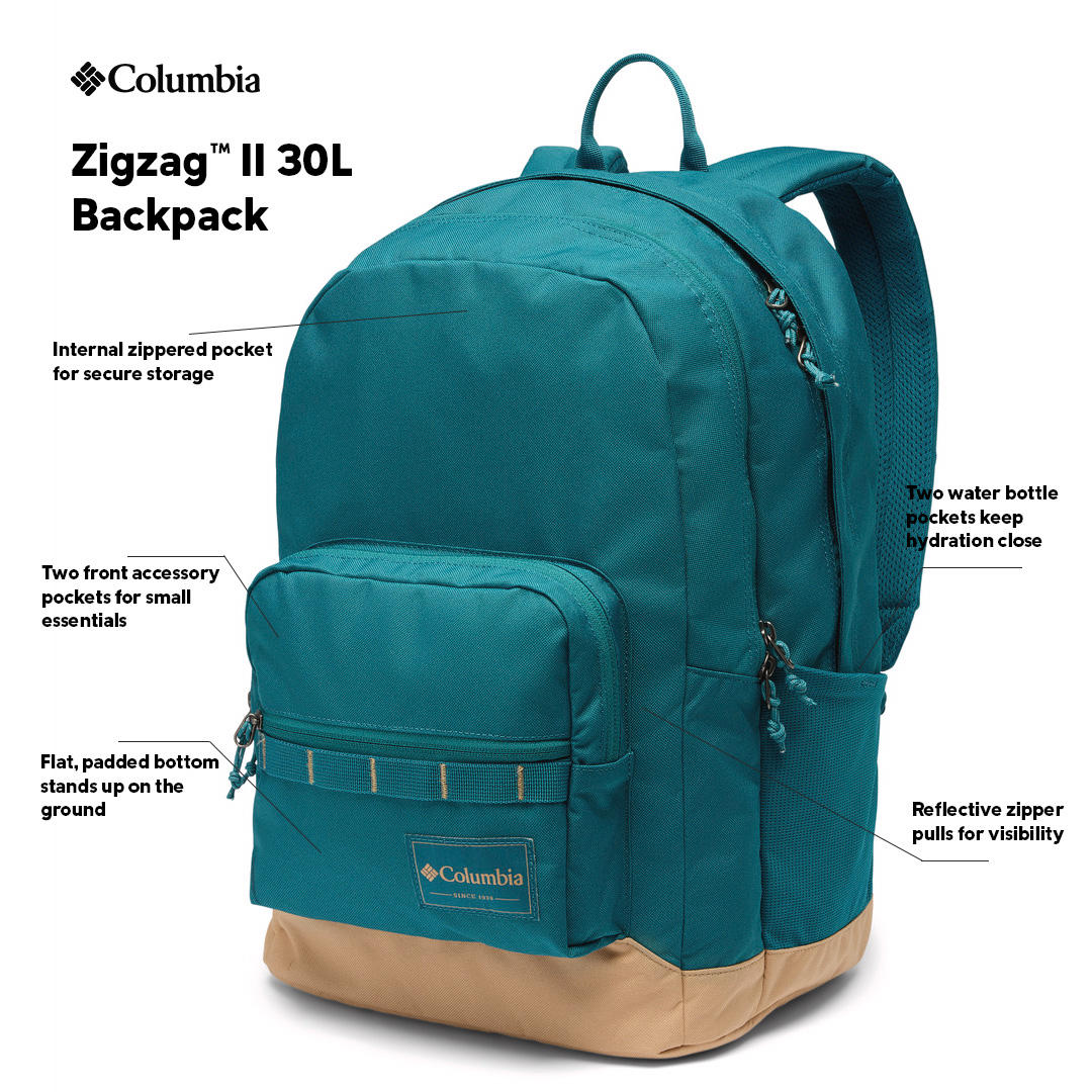 Columbia Unisex Blue Zigzag II 30L Backpack - Image 2