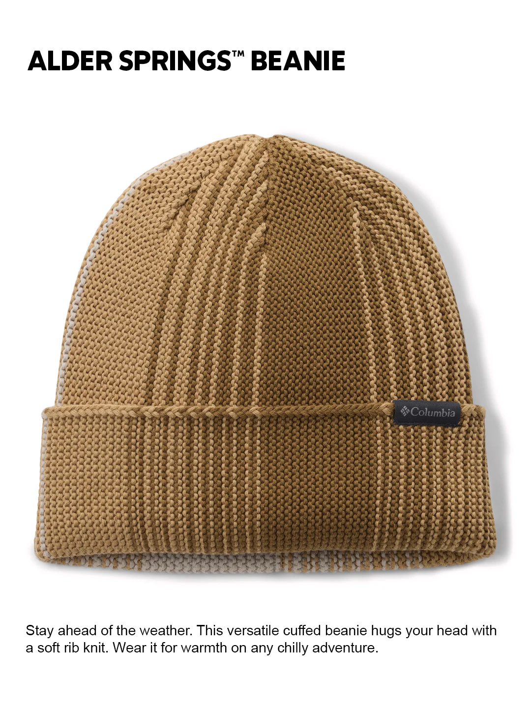 Columbia Unisex Brown  Alder Springs Beanie - Image 2
