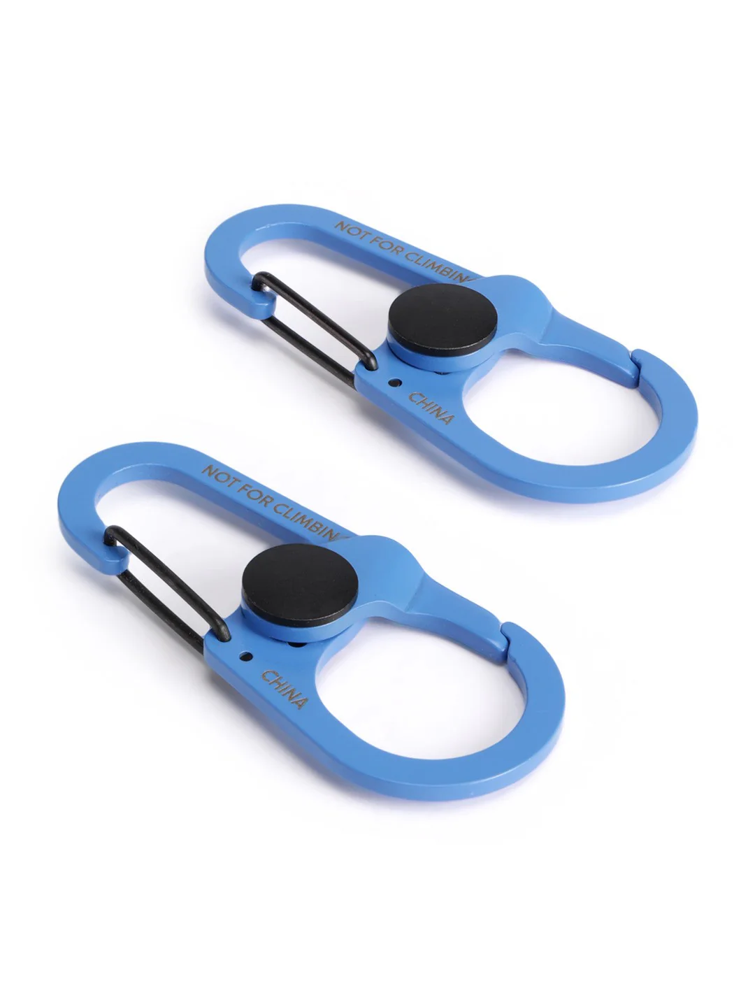 Columbia Unisex Blue Dual Clip Carabiner 2 Pack - Image 2