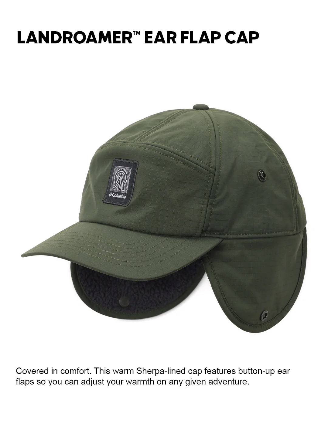Columbia Unisex Green  Landroamer Ear Flap Cap - Image 2