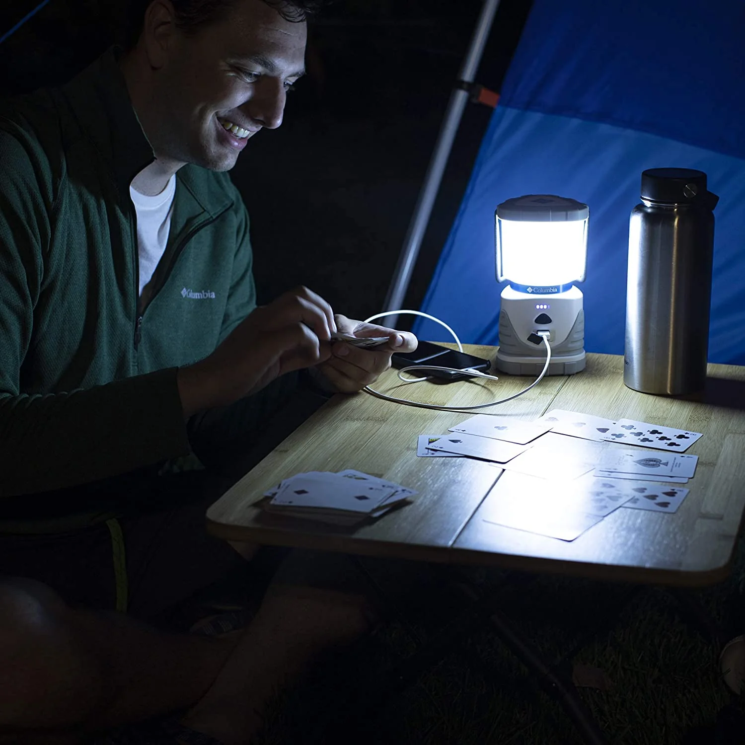Columbia Unisex Grey Columbia Rechargeable 750L Lantern - Image 5