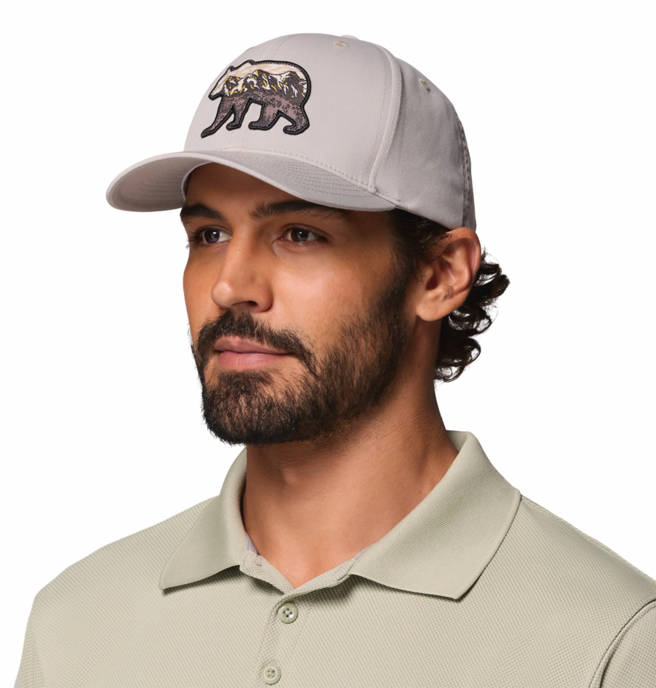 Columbia Unisex Light Grey Lost Lager 3D Stretch Snap Back Cap