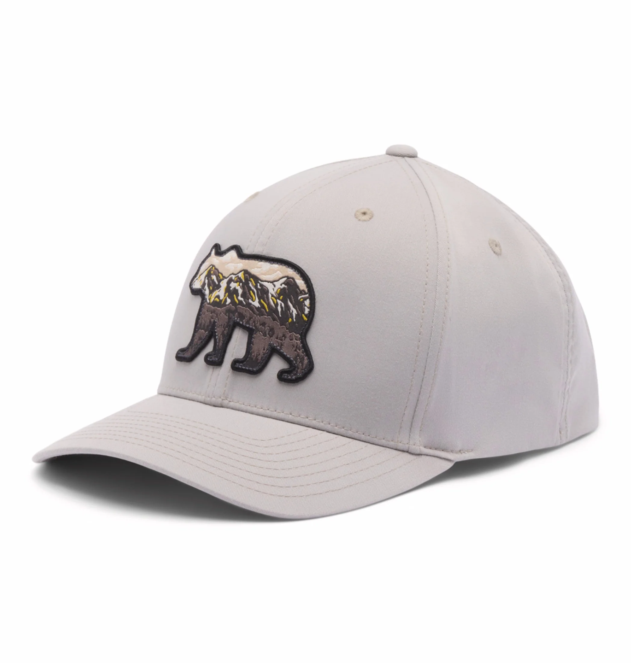 Columbia Unisex Light Grey Lost Lager 3D Stretch Snap Back Cap - Image 7