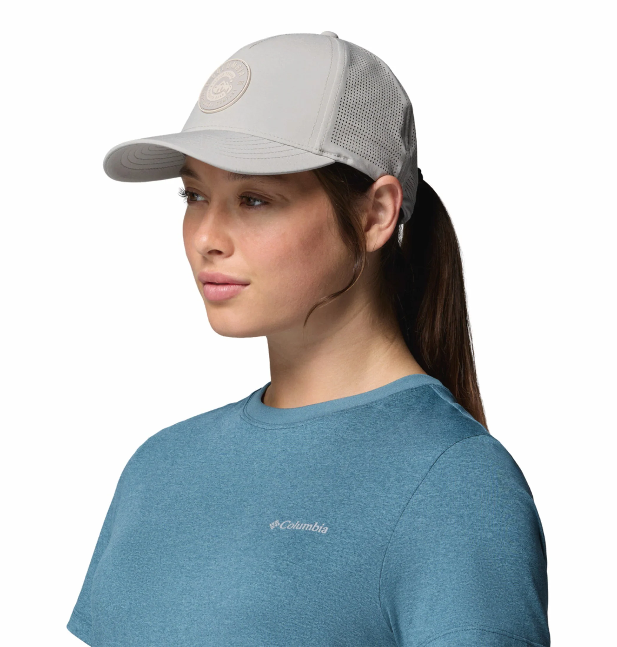 Columbia Unisex Light Grey Omni-Shield Mountaincap II 3D Stretch Snap Back Cap - Image 5