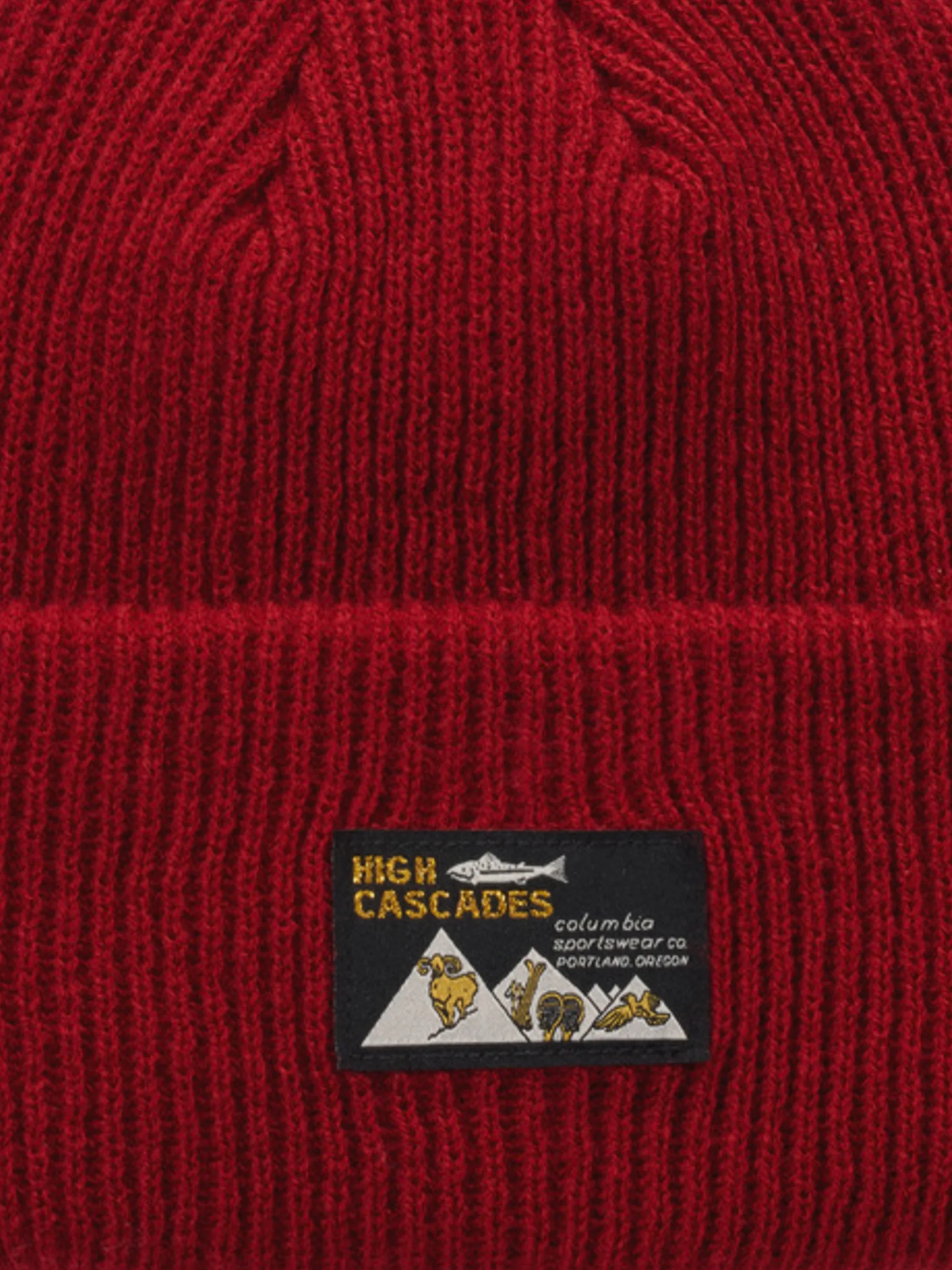 Columbia Unisex Maroon  Provisions Cuffed Beanie - Image 9