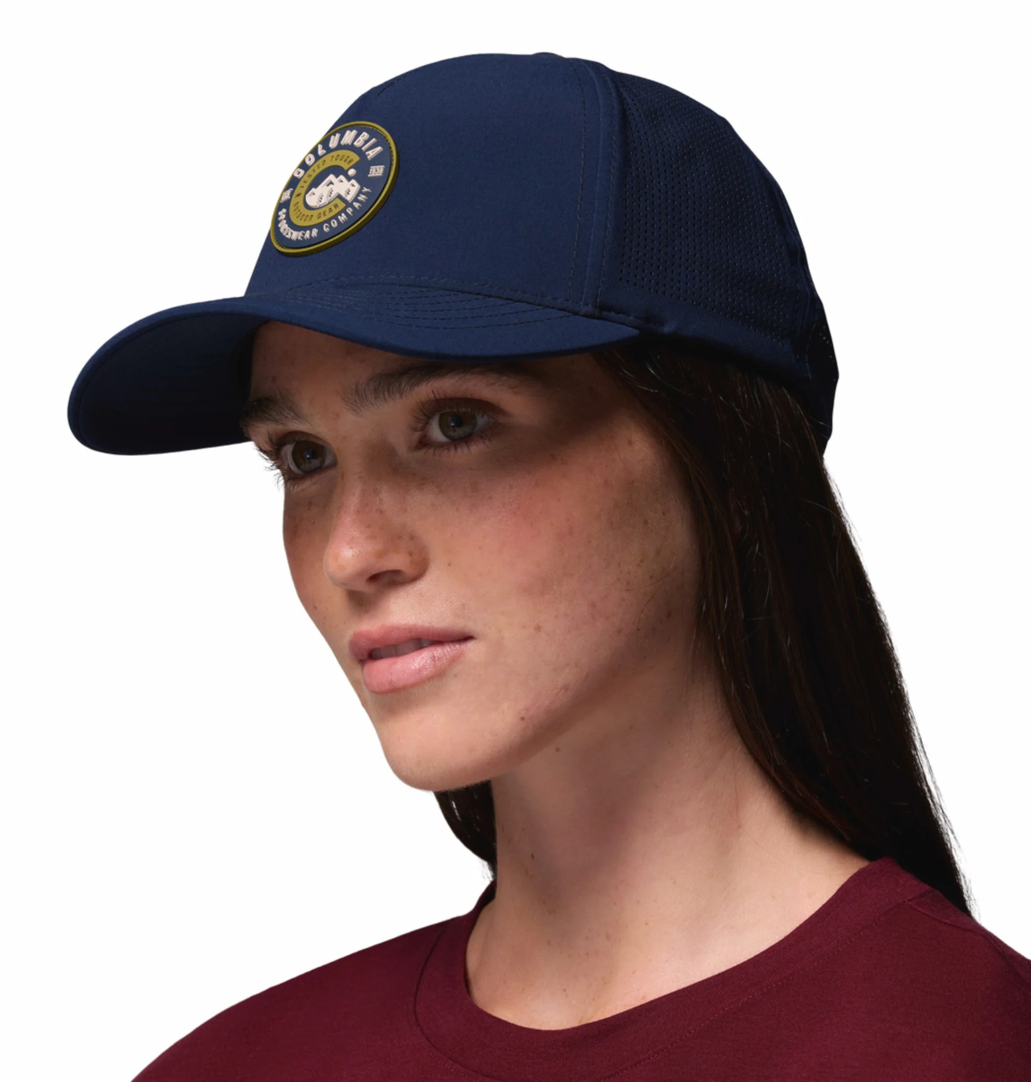 Columbia Unisex Navy Blue Omni-Shield Mountaincap II 3D Stretch Snap Back Cap - Image 5