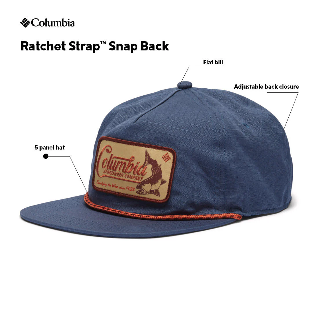 Columbia Unisex Blue Ratchet Strap Snap Back