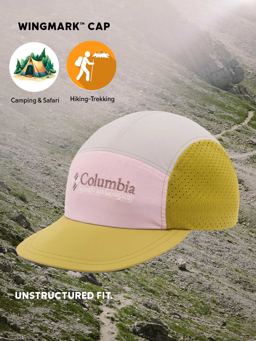 Columbia Unisex Olive Green Wingmark Cap - Image 2