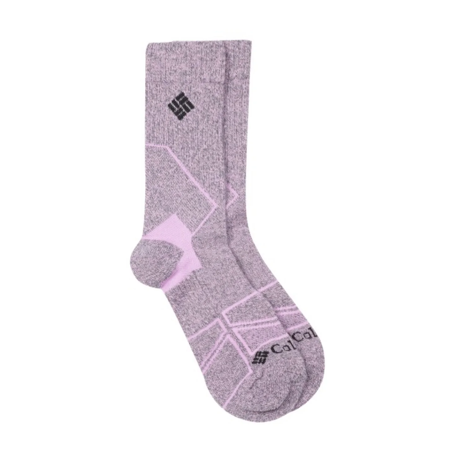 Columbia Unisex Purple HIKE CREW MEDIUM WEIGHT  (1 Pair) (Non Returnable) - Image 2