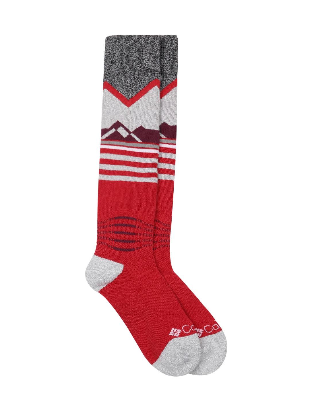 Columbia Unisex Red SOCKS UX 1P HIK CRW MD WT SML (1 Pair) (Non Returnable)
