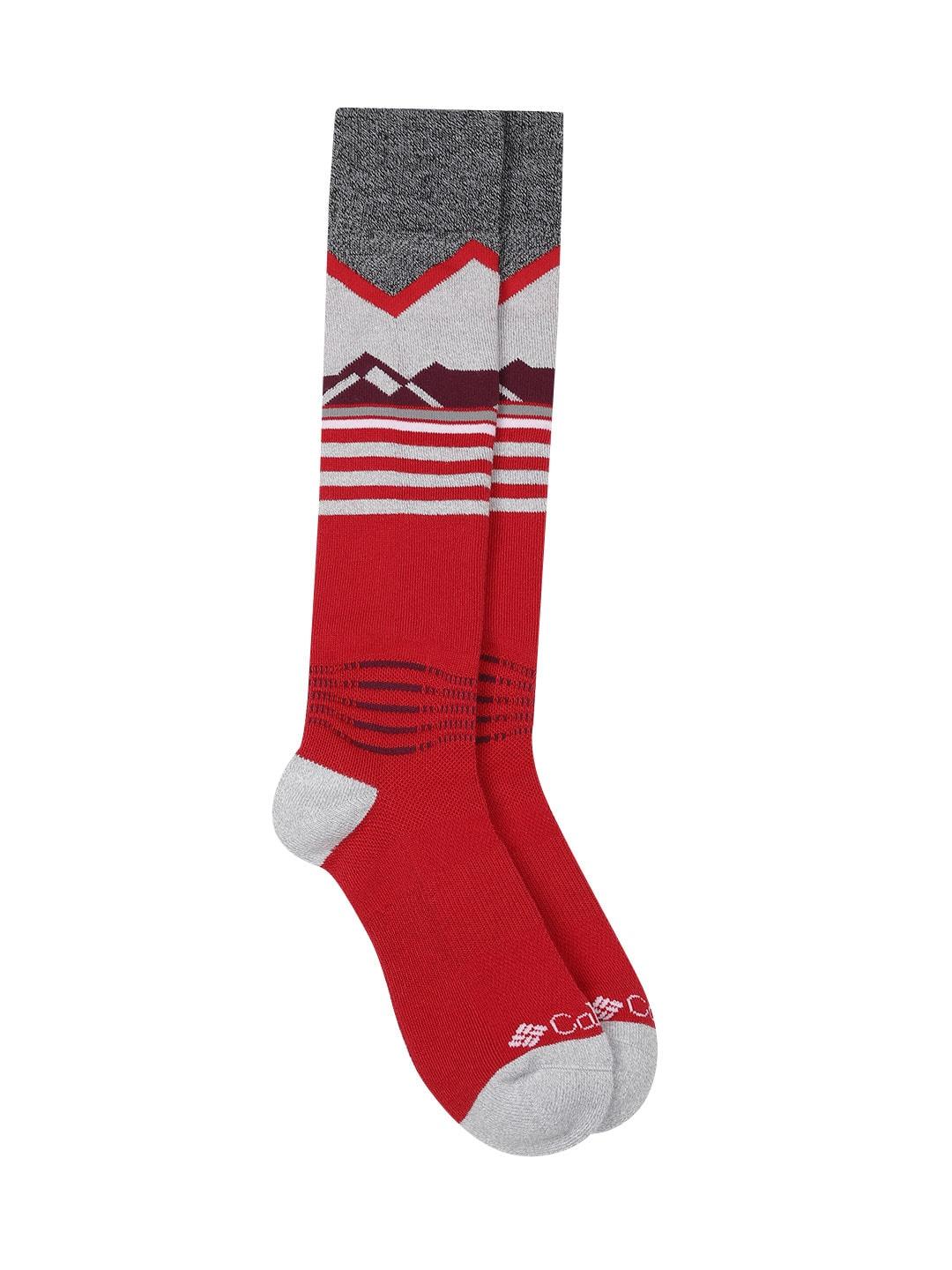 Columbia Unisex Red SOCKS UX 1P SKI OTC LRG 1 PAIR (1 Pair) (Non Returnable)