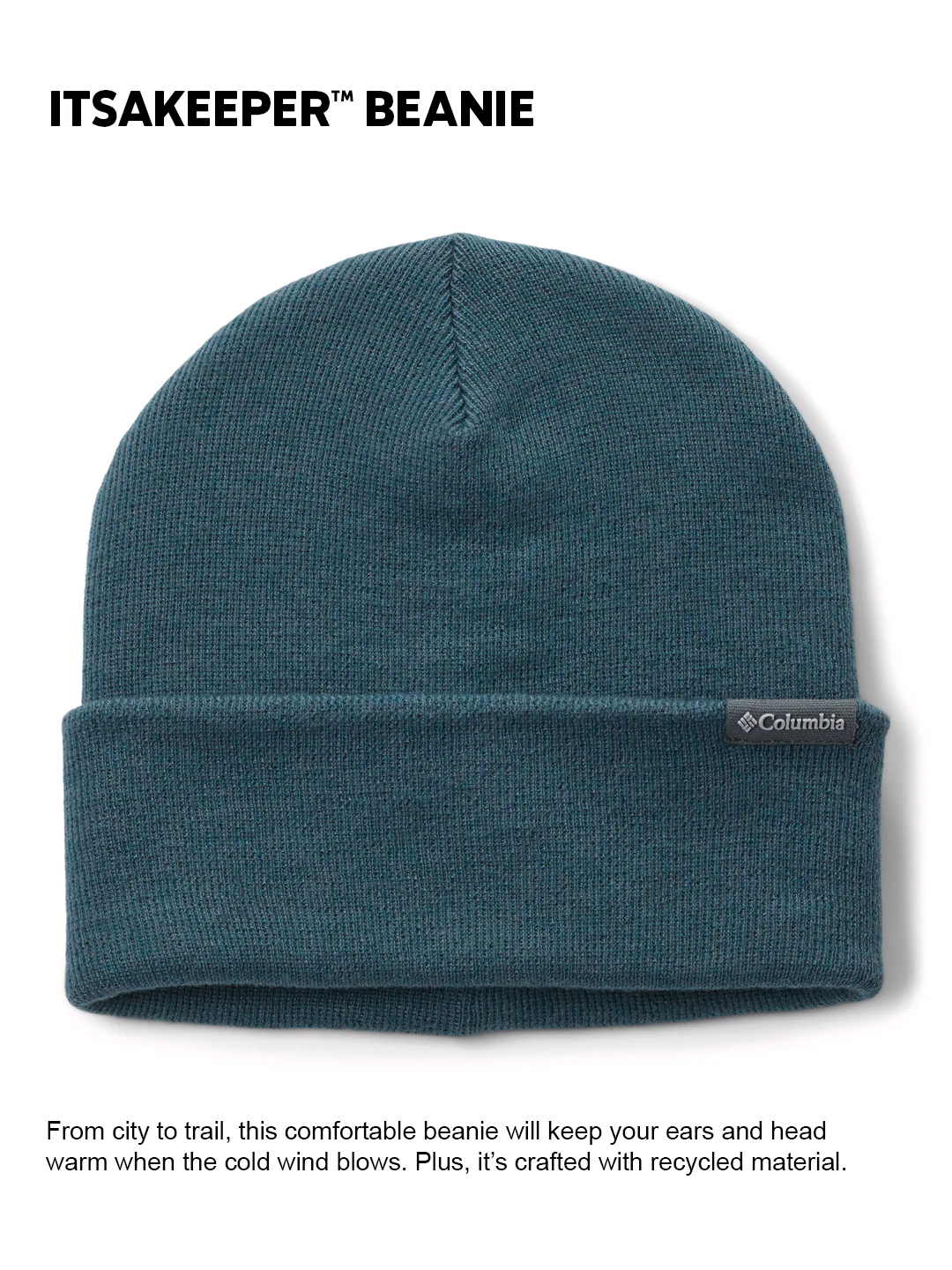 Columbia Unisex Teal  Itsakeeper Beanie - Image 2