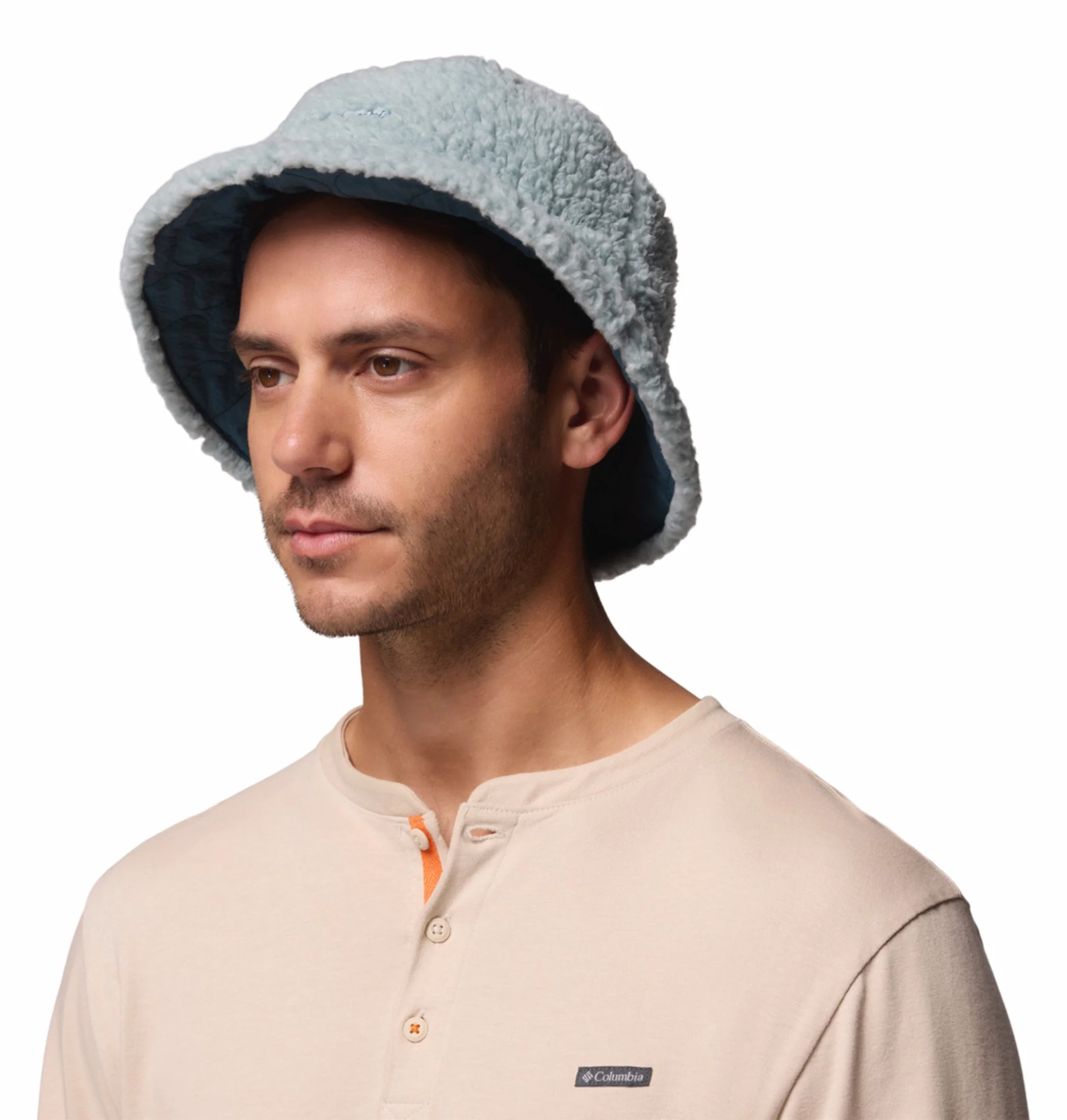 Columbia Unisex Teal OmniShield Winter Pass II Reversible Bucket Hat - Image 10