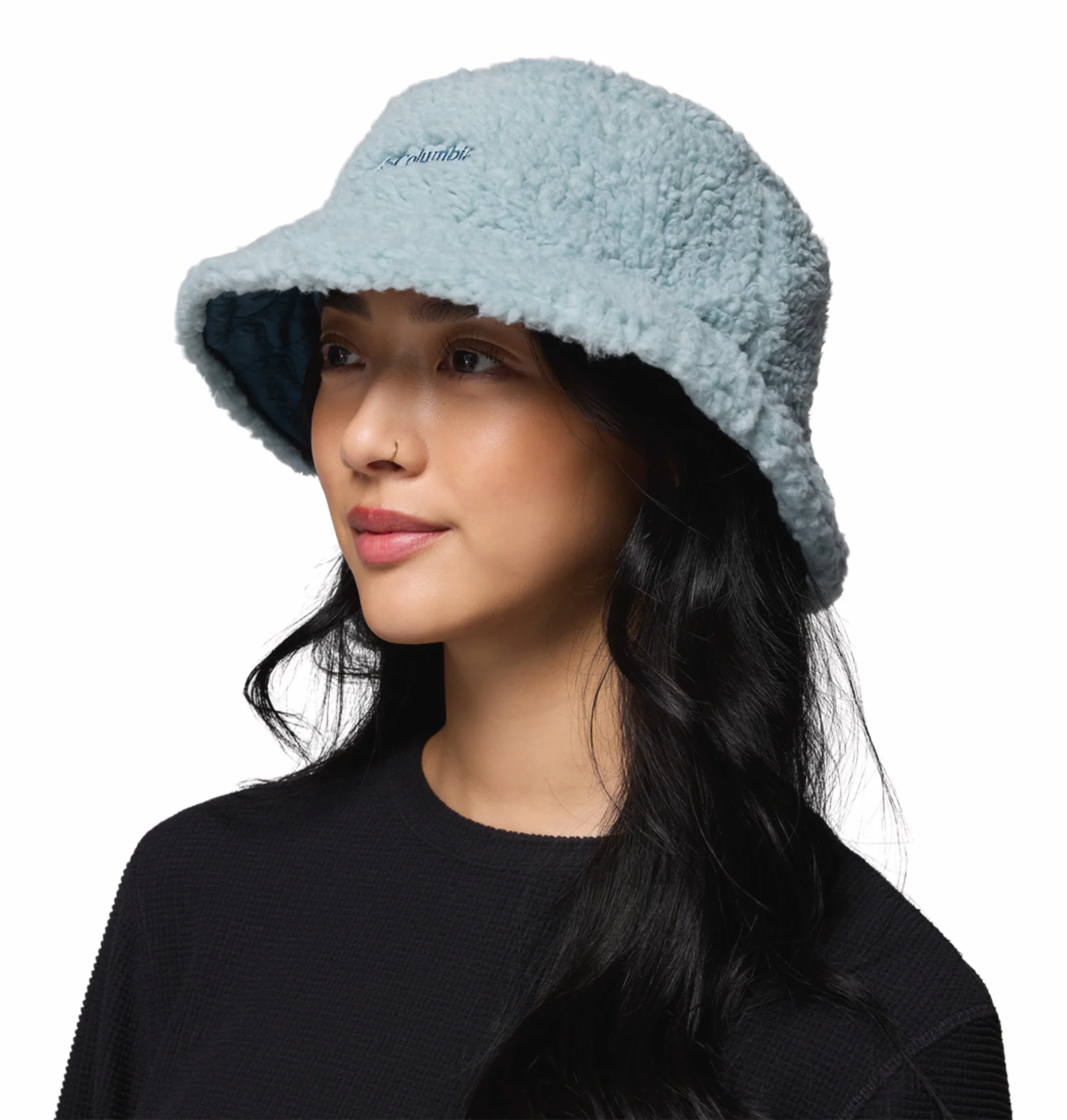 Columbia Unisex Teal OmniShield Winter Pass II Reversible Bucket Hat - Image 12