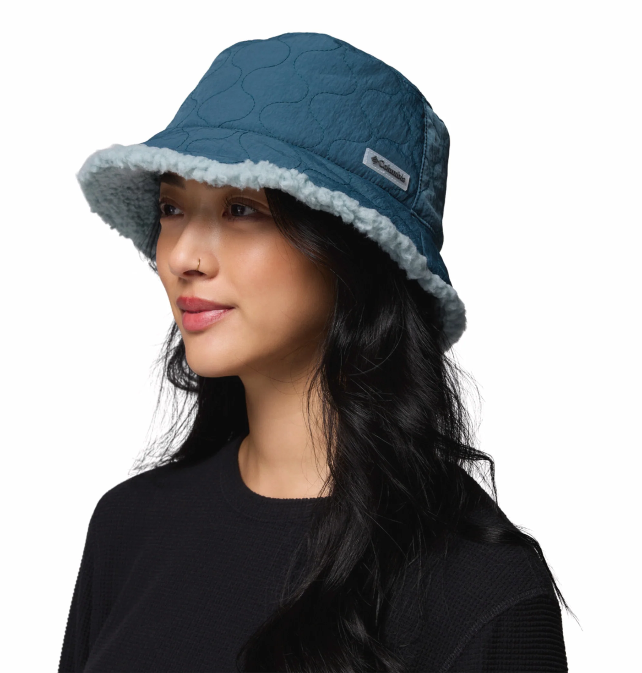 Columbia Unisex Teal OmniShield Winter Pass II Reversible Bucket Hat - Image 7