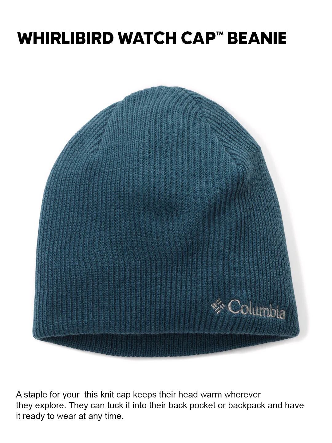 Columbia Unisex Teal  Whirlibird Watch Beanie - Image 2