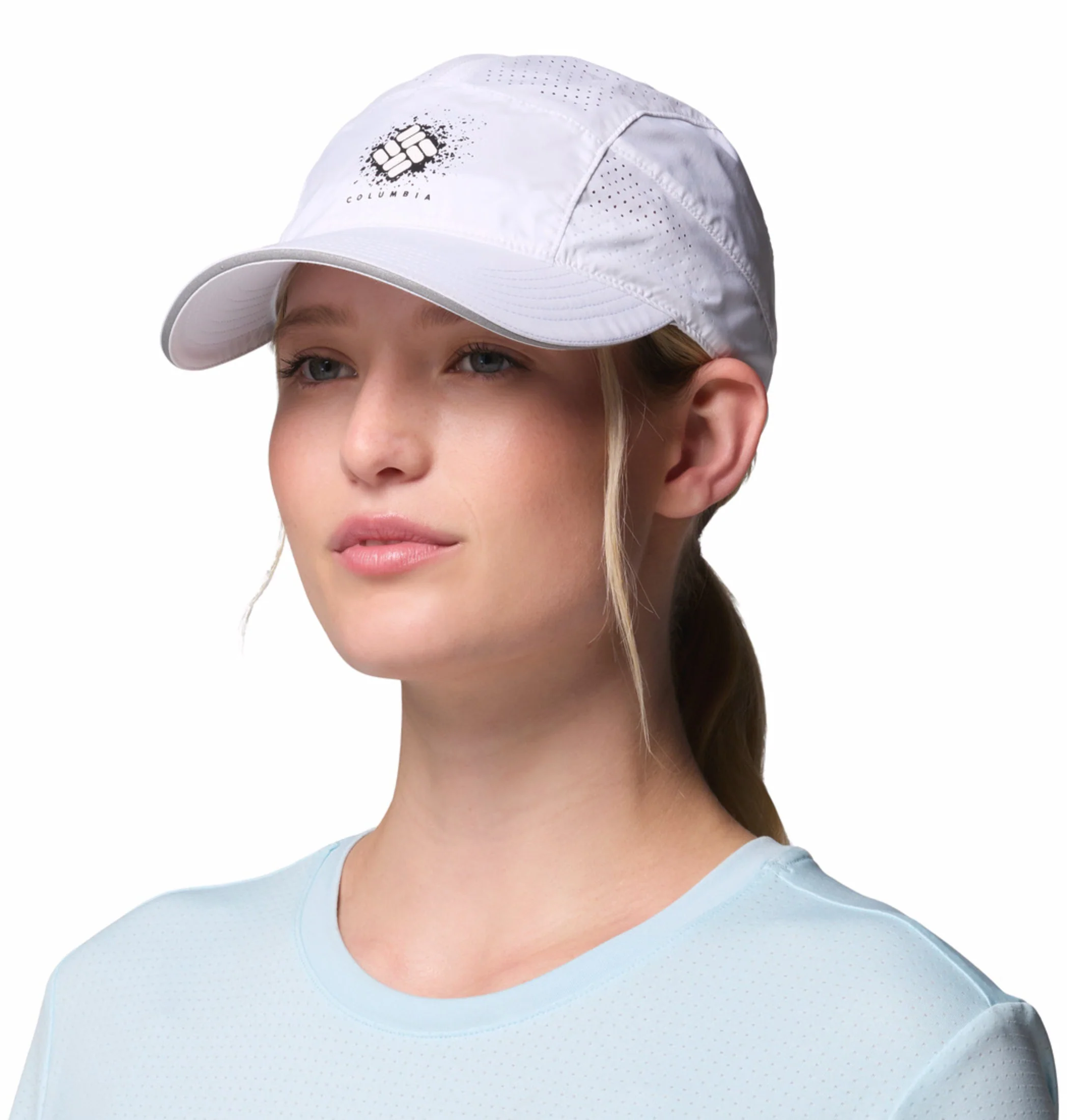 Columbia Unisex White Omni-Freeze Speed Trail Ball Cap - Image 3
