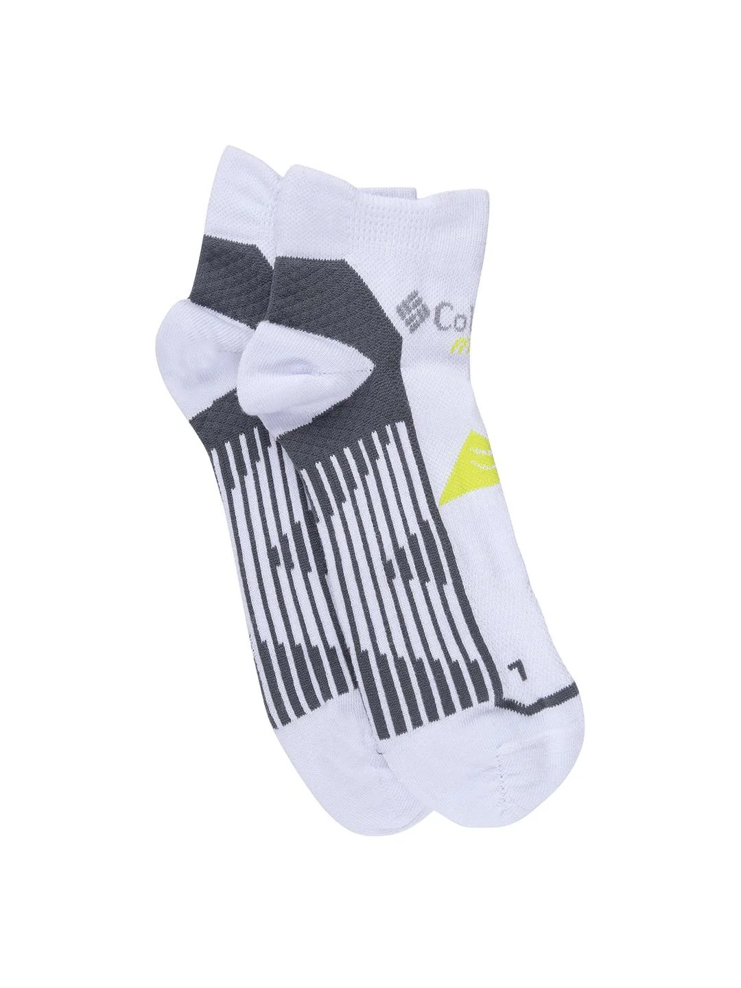 Columbia Unisex White SOCKS UX 1P -RUN LC-OPTICAL  (1 Pair) (Non Returnable) - Image 2