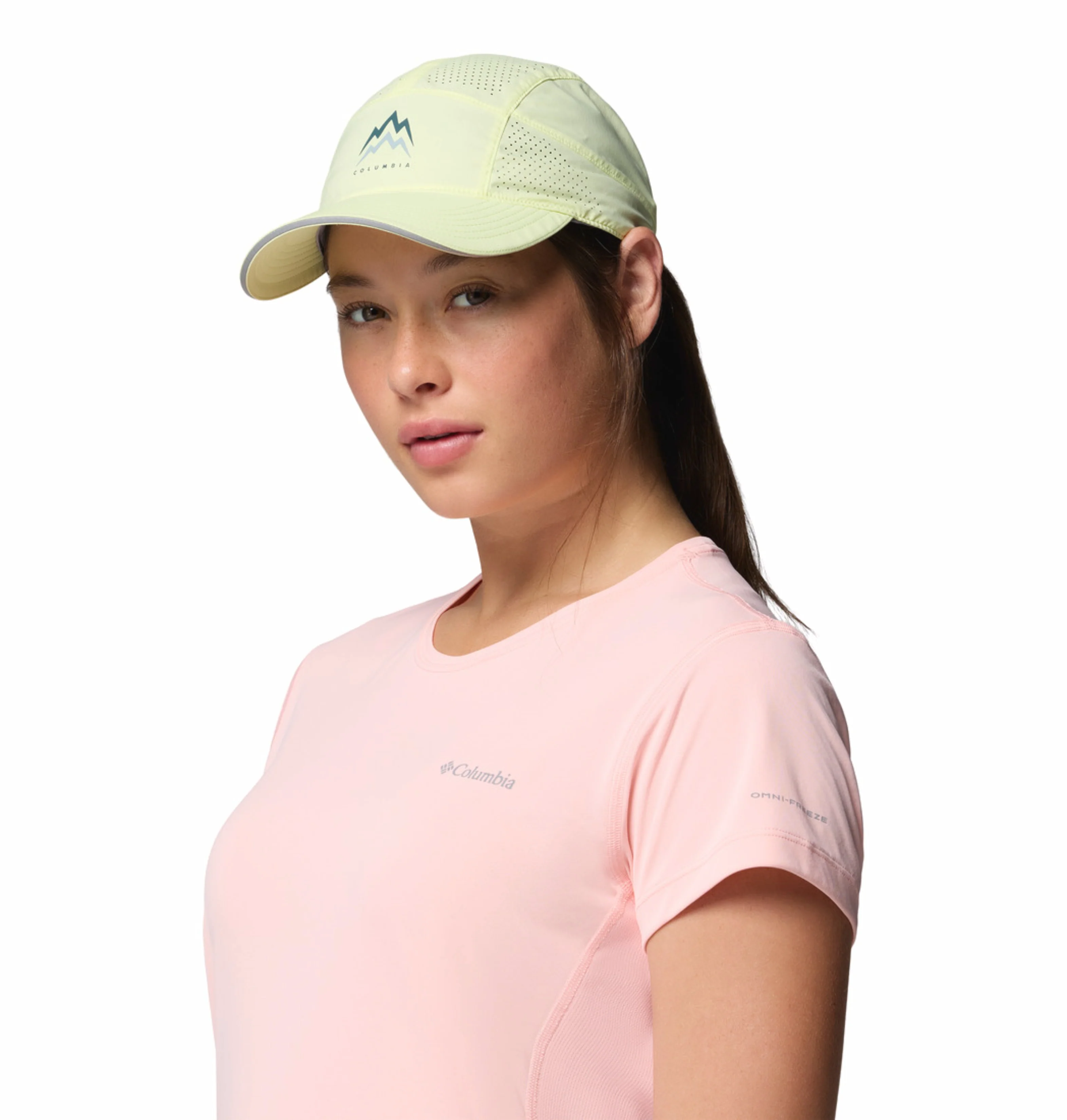 Columbia Unisex Yellow Omni-Freeze Speed Trail Ball Cap - Image 5