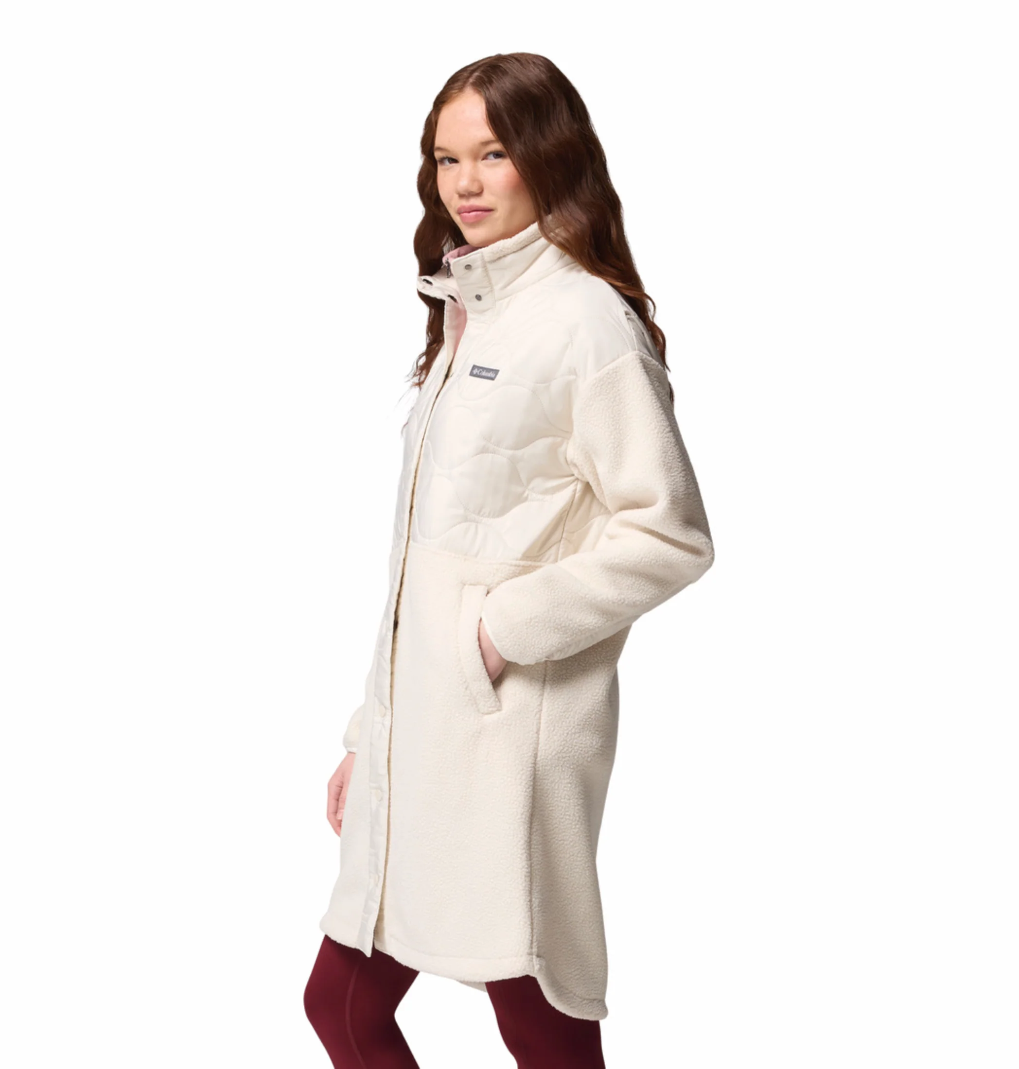 Columbia Women Beige Cloud Point Fleece Jacket - Image 5