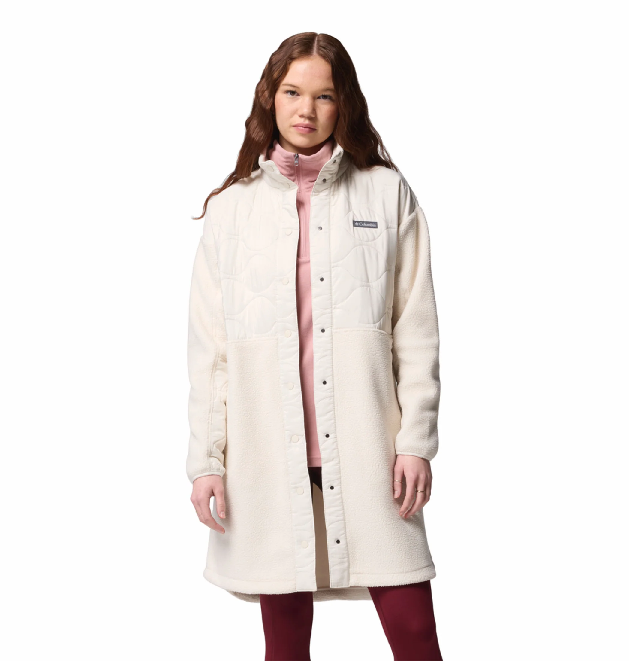 Columbia Women Beige Cloud Point Fleece Jacket - Image 7