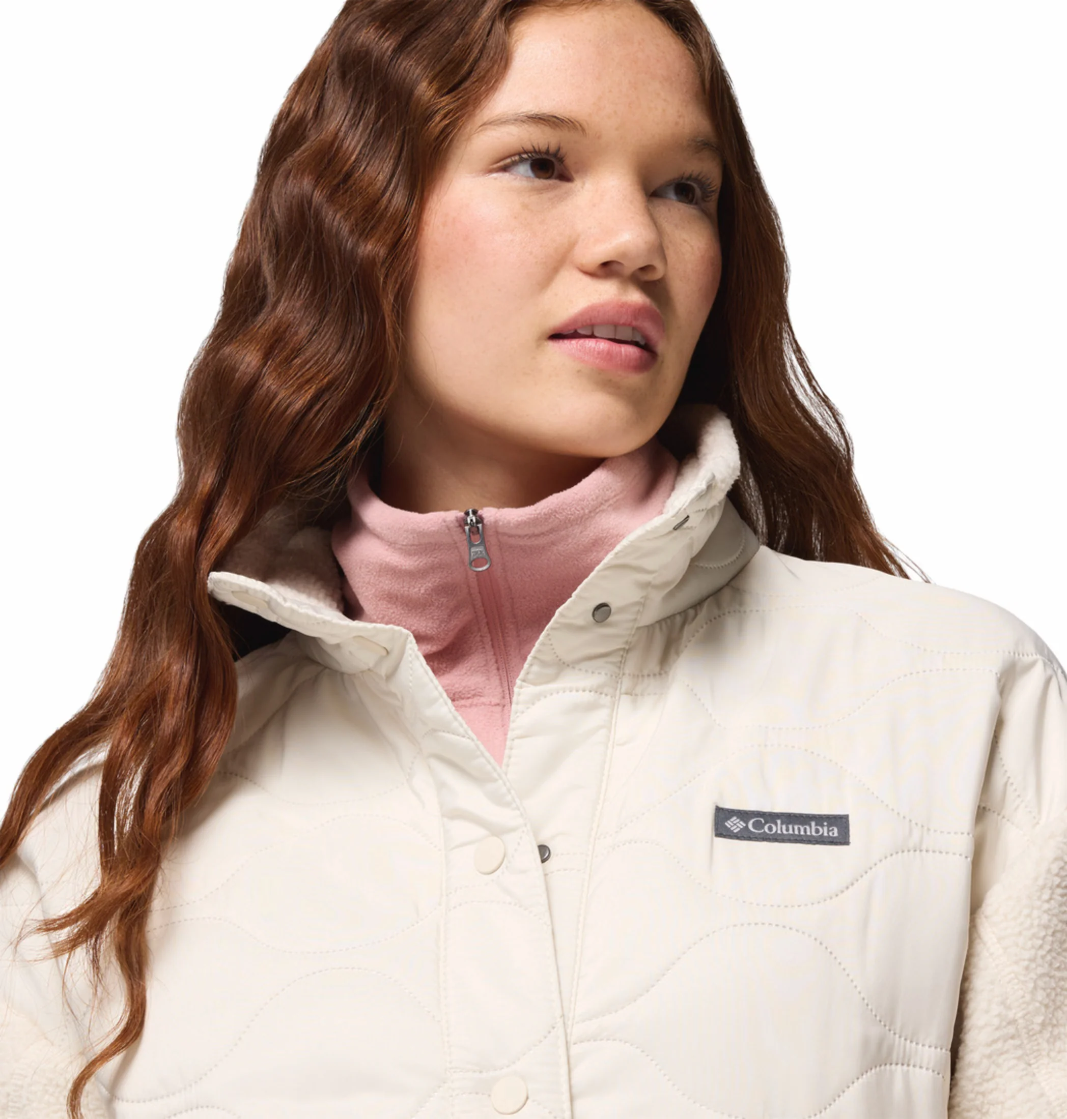 Columbia Women Beige Cloud Point Fleece Jacket - Image 9