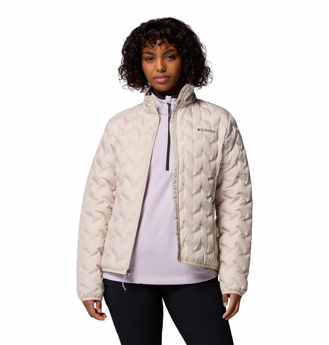 Columbia Women Beige Delta Ridge II Down Jacket (Plus Size) - Image 6
