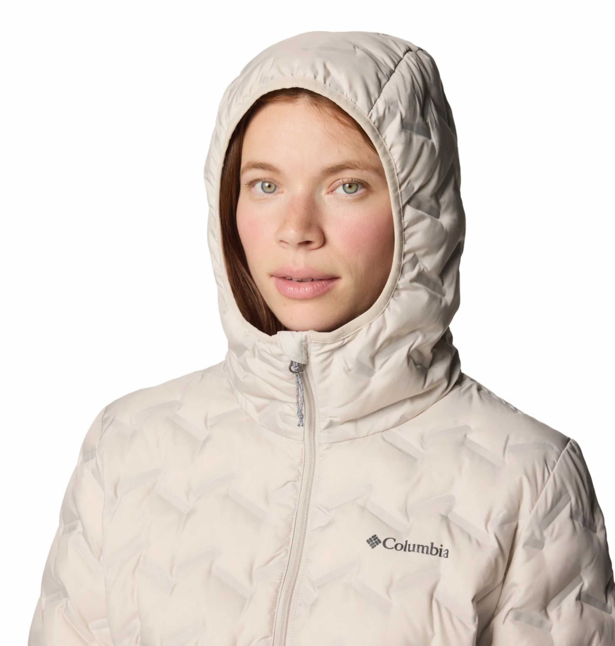Columbia Women Beige HEAT SEAL Delta Ridge II Down Jacket - Image 8