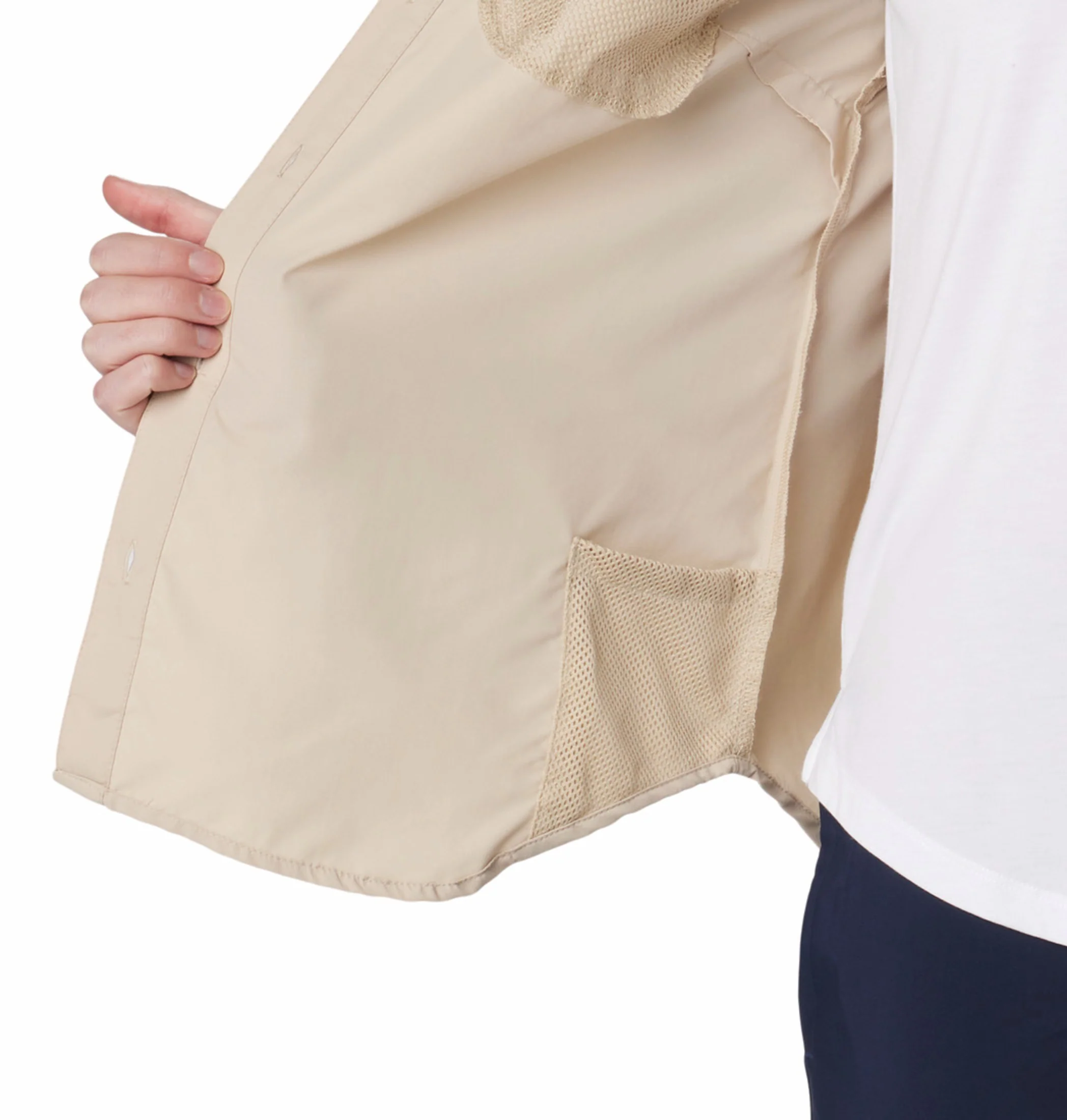 Columbia Women Beige Omni-Shade Silver Ridge 3.0 Long Sleeve Shirt - Image 8