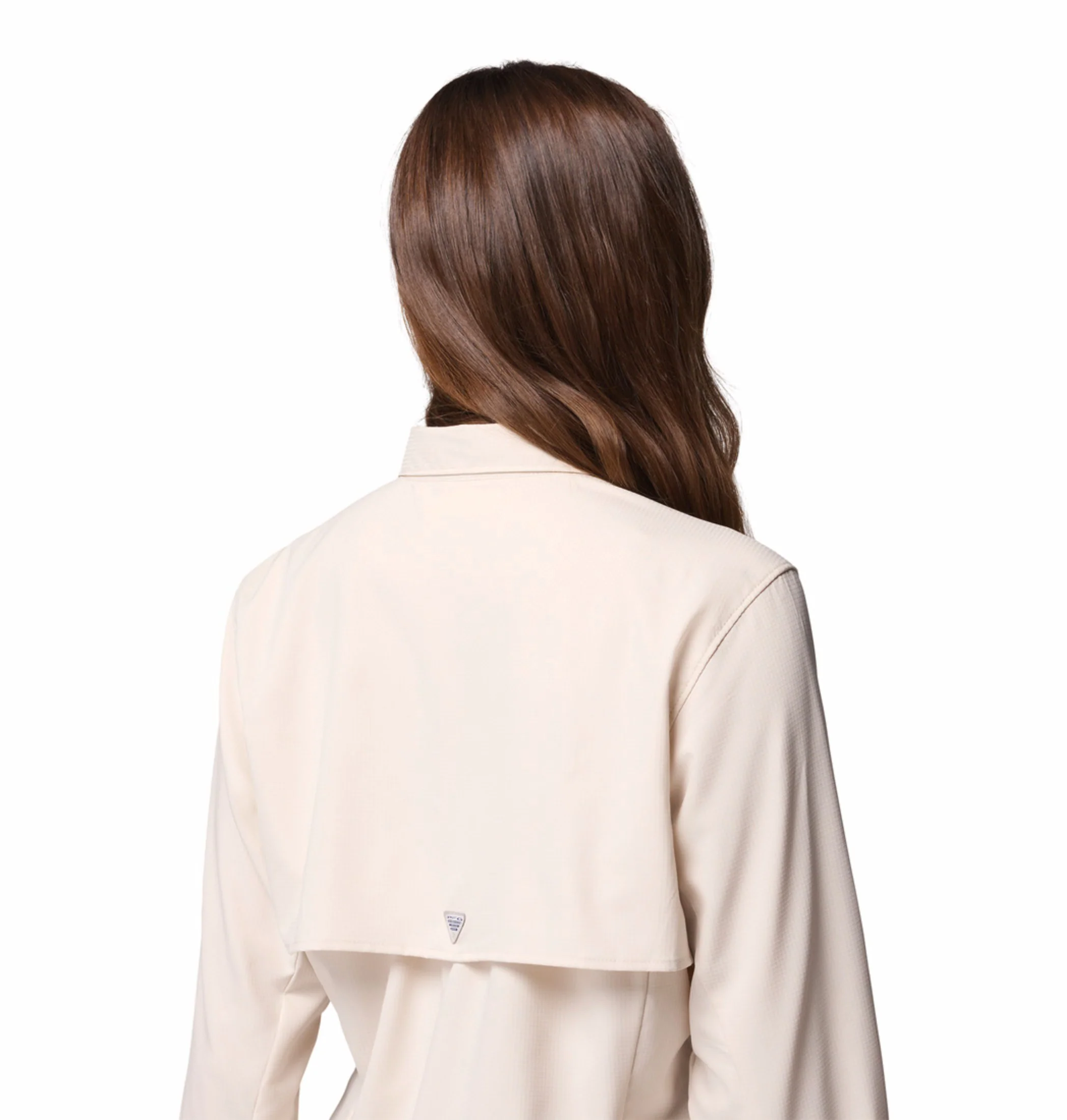 Columbia Women Beige Omni-Shade Tamiami II Long Sleeve Shirt - Image 8