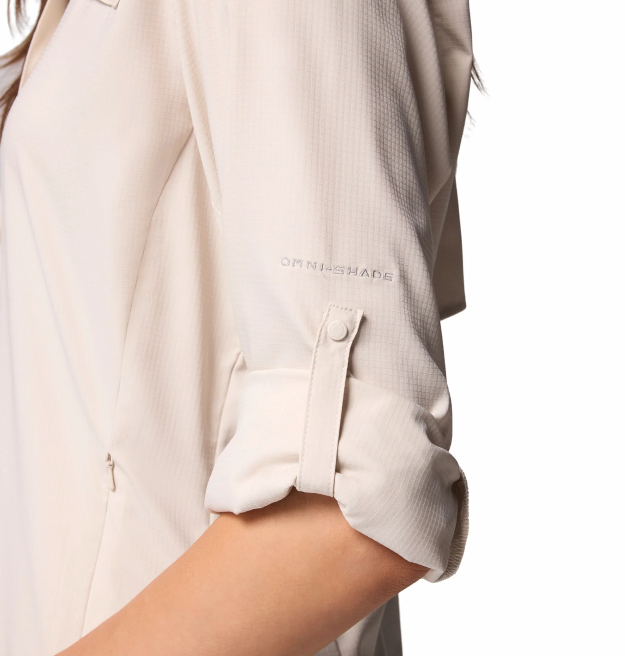Columbia Women Beige Omni-Shade Tamiami II Long Sleeve Shirt - Image 9