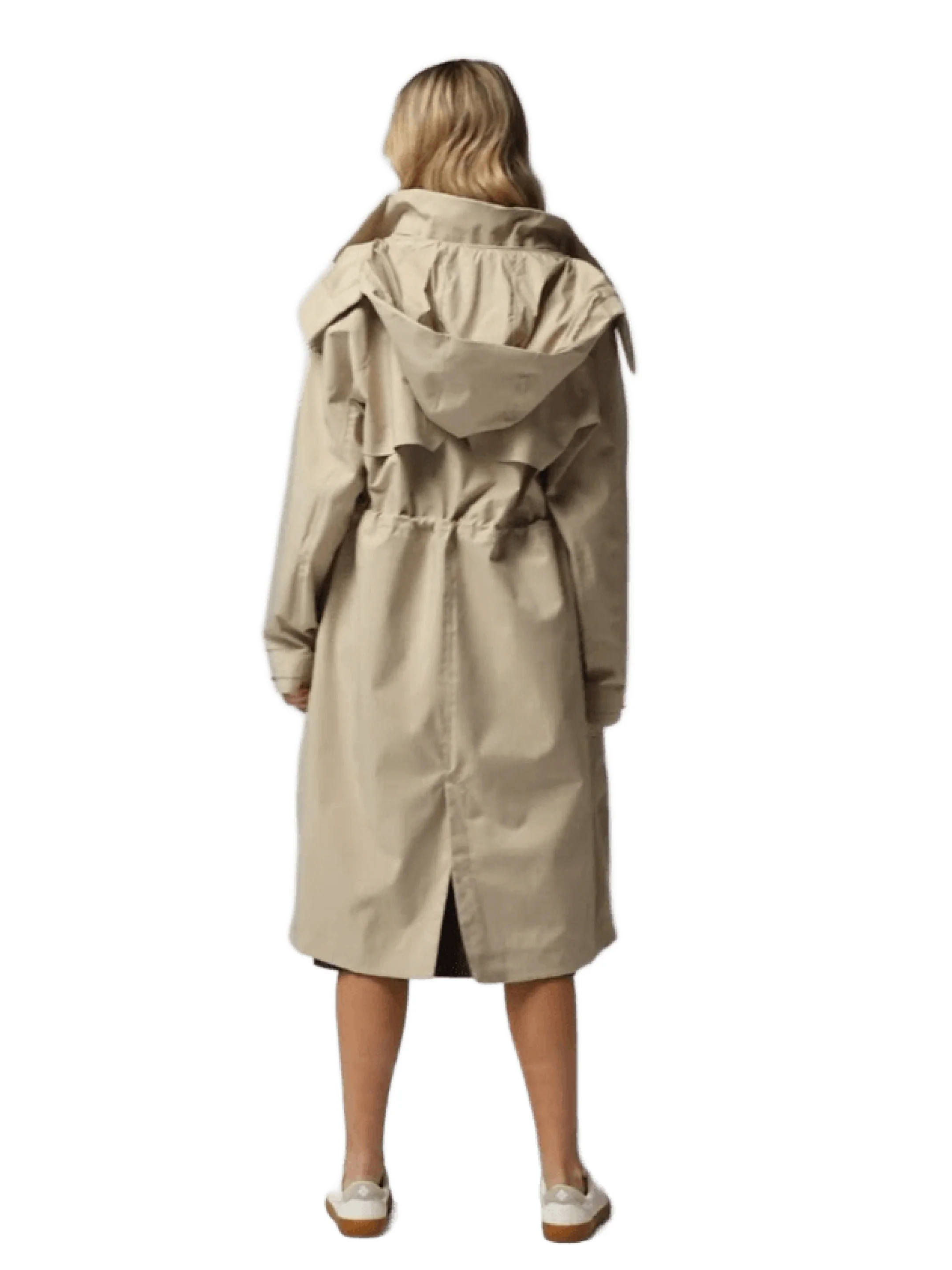 Columbia Women Beige Omni-Tech AmazeTrench Rain Jacket - Image 4