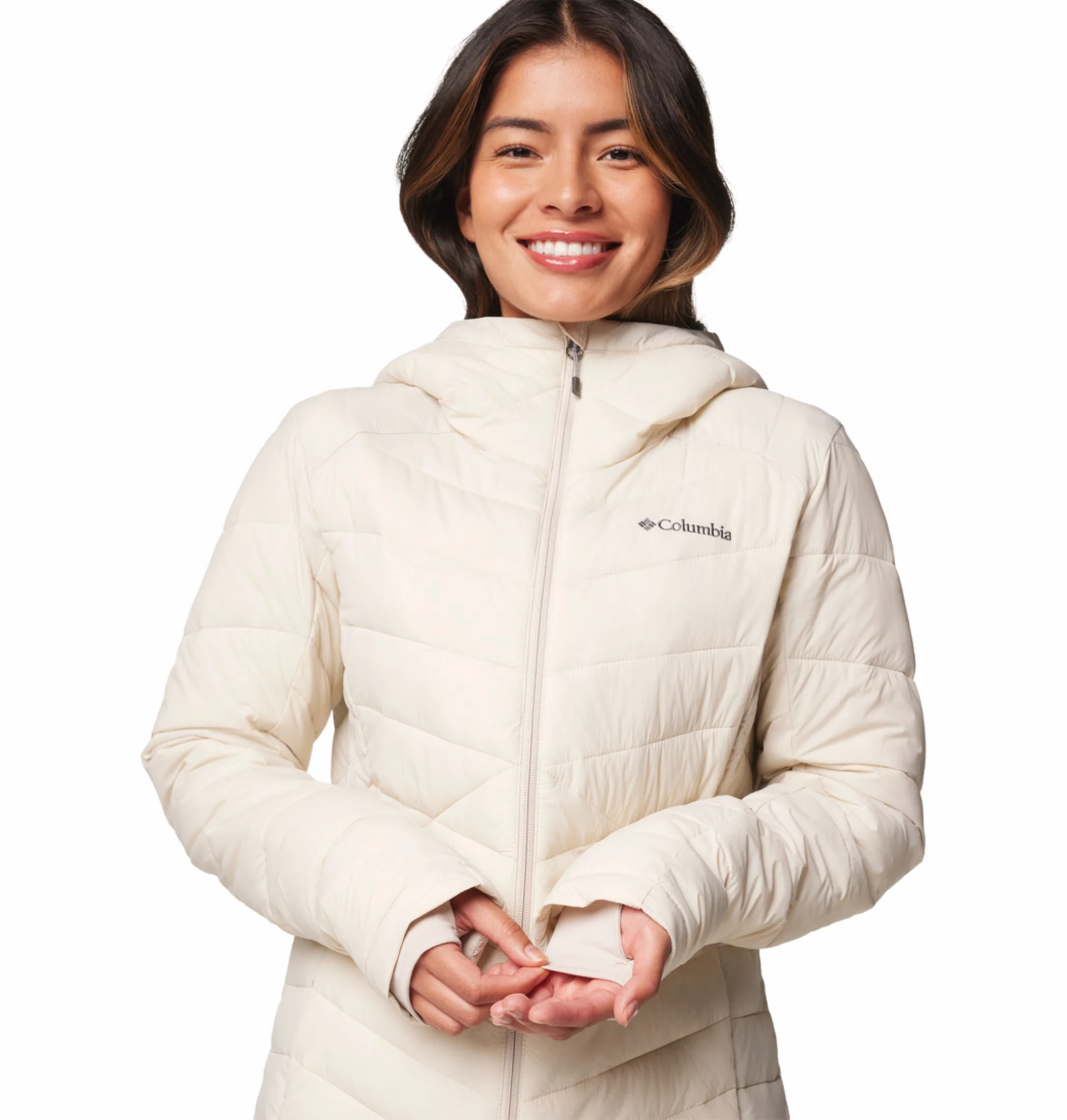 Columbia Women Beige OmniHeat Infinity Joy Peak II Down Jacket - Image 10