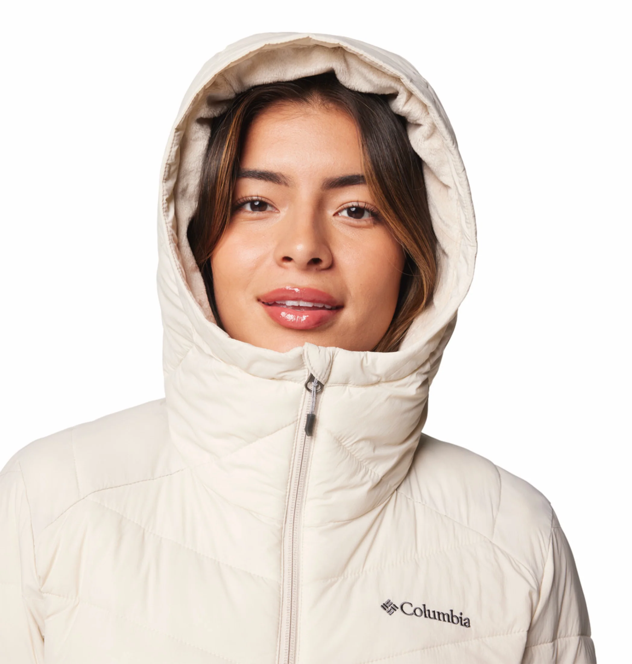 Columbia Women Beige OmniHeat Infinity Joy Peak II Down Jacket - Image 12