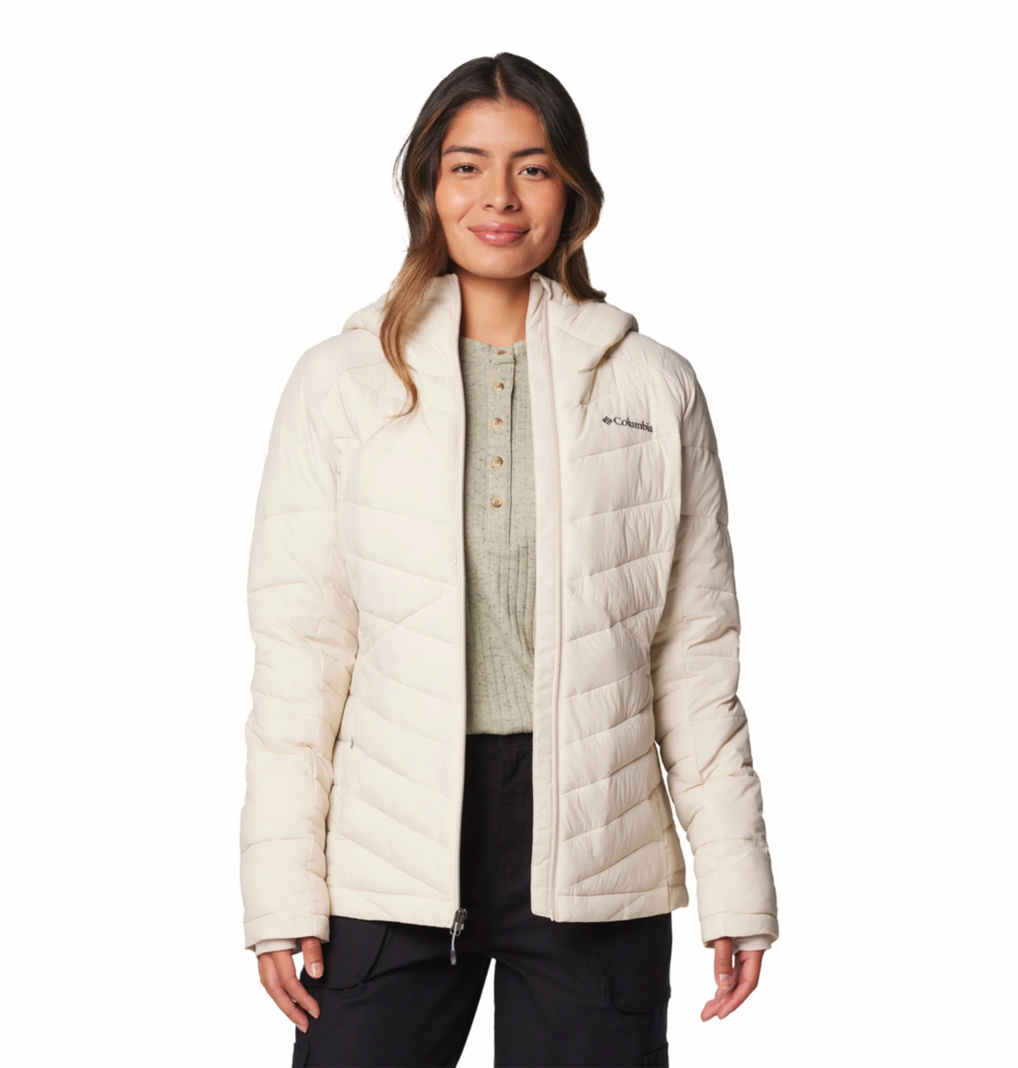 Columbia Women Beige OmniHeat Infinity Joy Peak II Down Jacket - Image 7