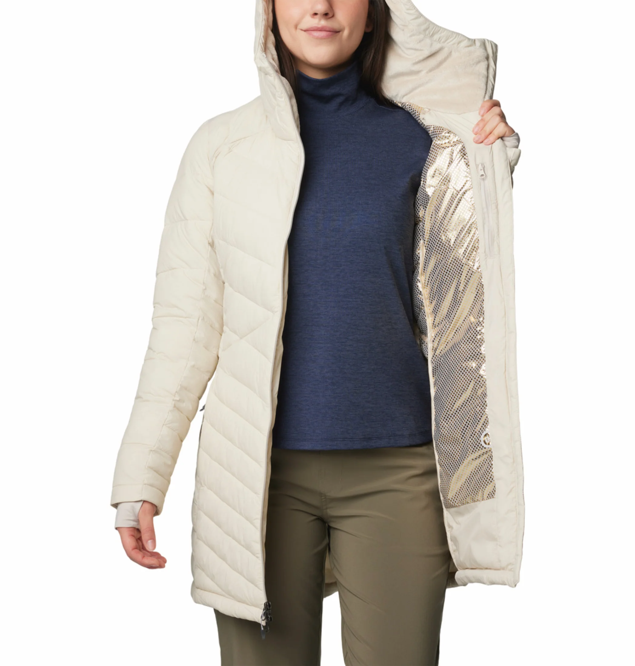 Columbia Women Beige OmniHeat Infinity Joy Peak II Jacket - Image 8