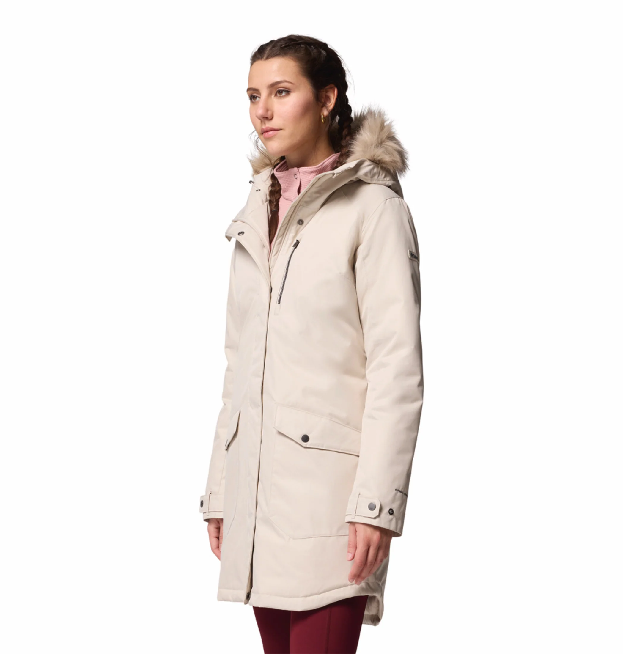 Columbia Women Beige OmniHeat Reflective Suttle Mountain Insulated Jacket - Image 5